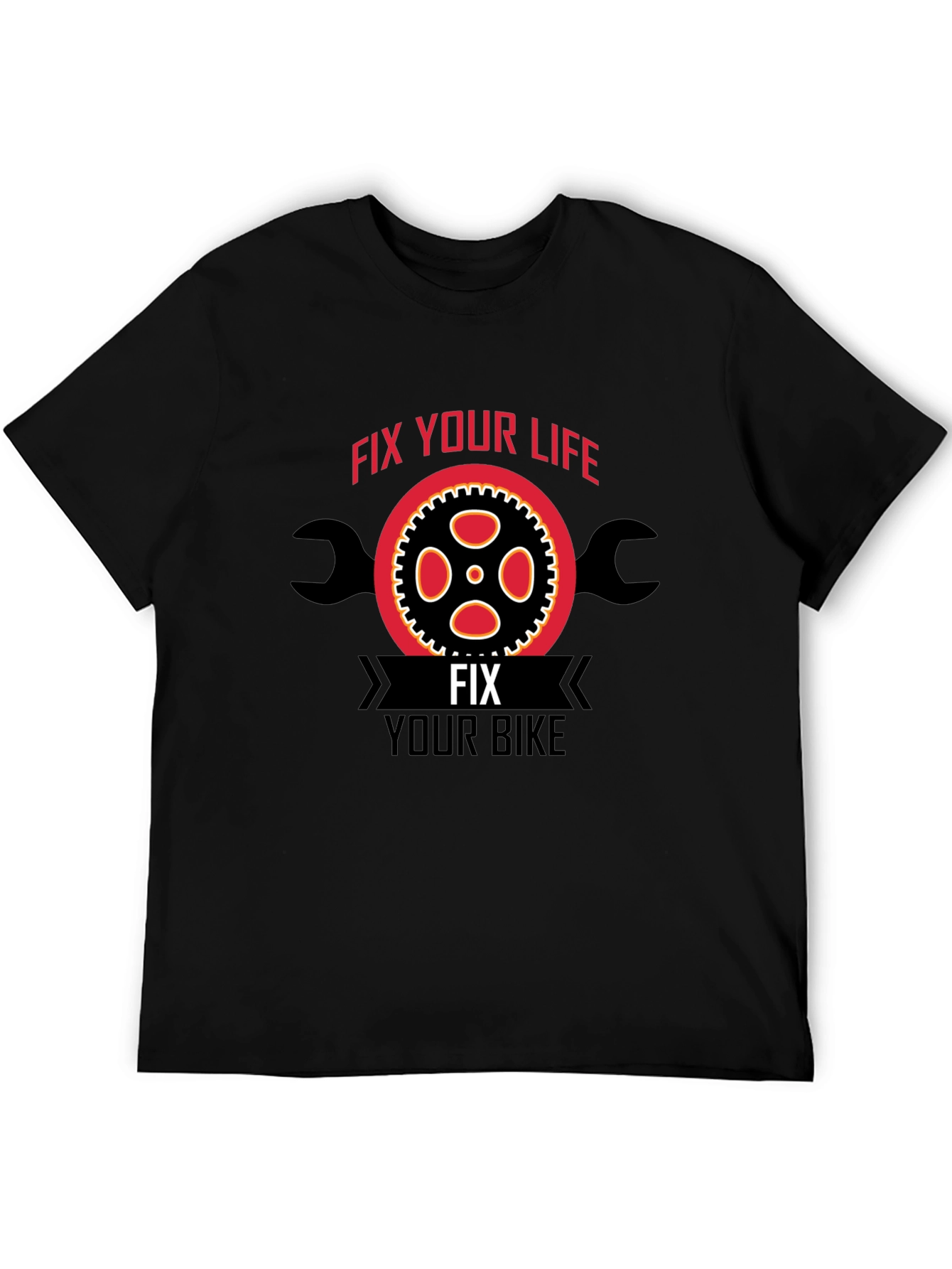 Fix Your Life Bike Graphic T-Shirt