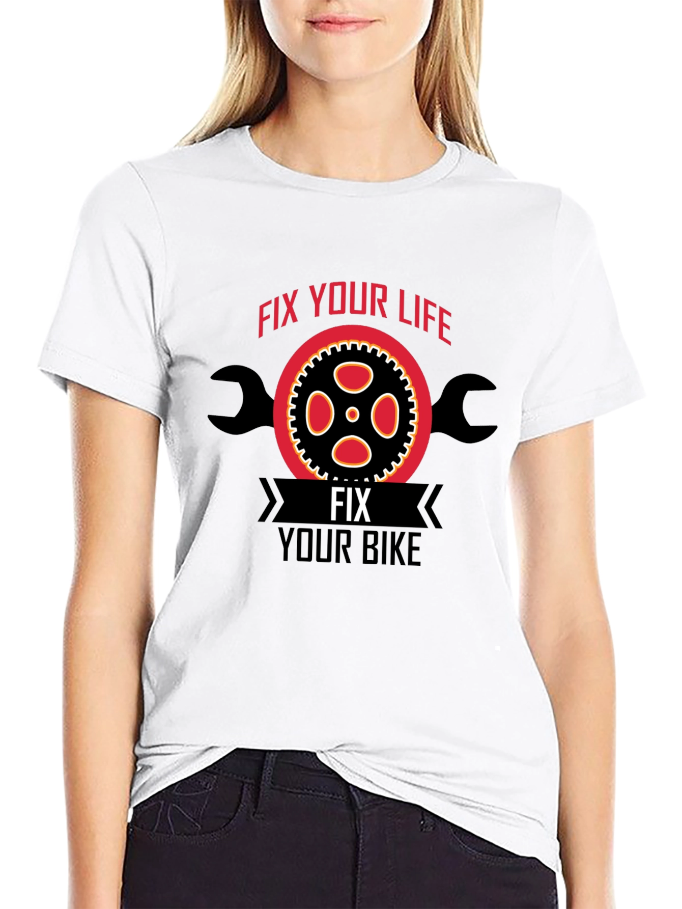 Fix Your Life Bike Graphic T-Shirt
