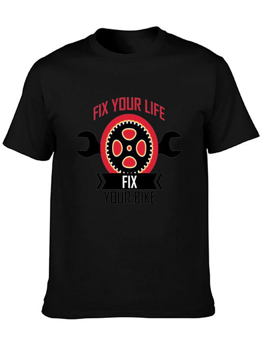 Fix Your Life Bike Graphic T-Shirt