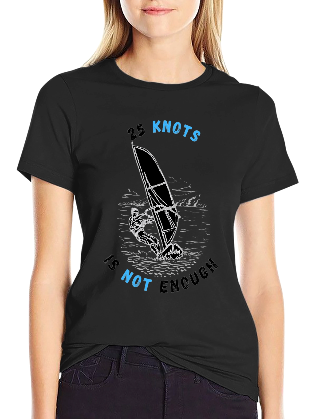 25 Knots is Not Enough Graphic Tee - Black