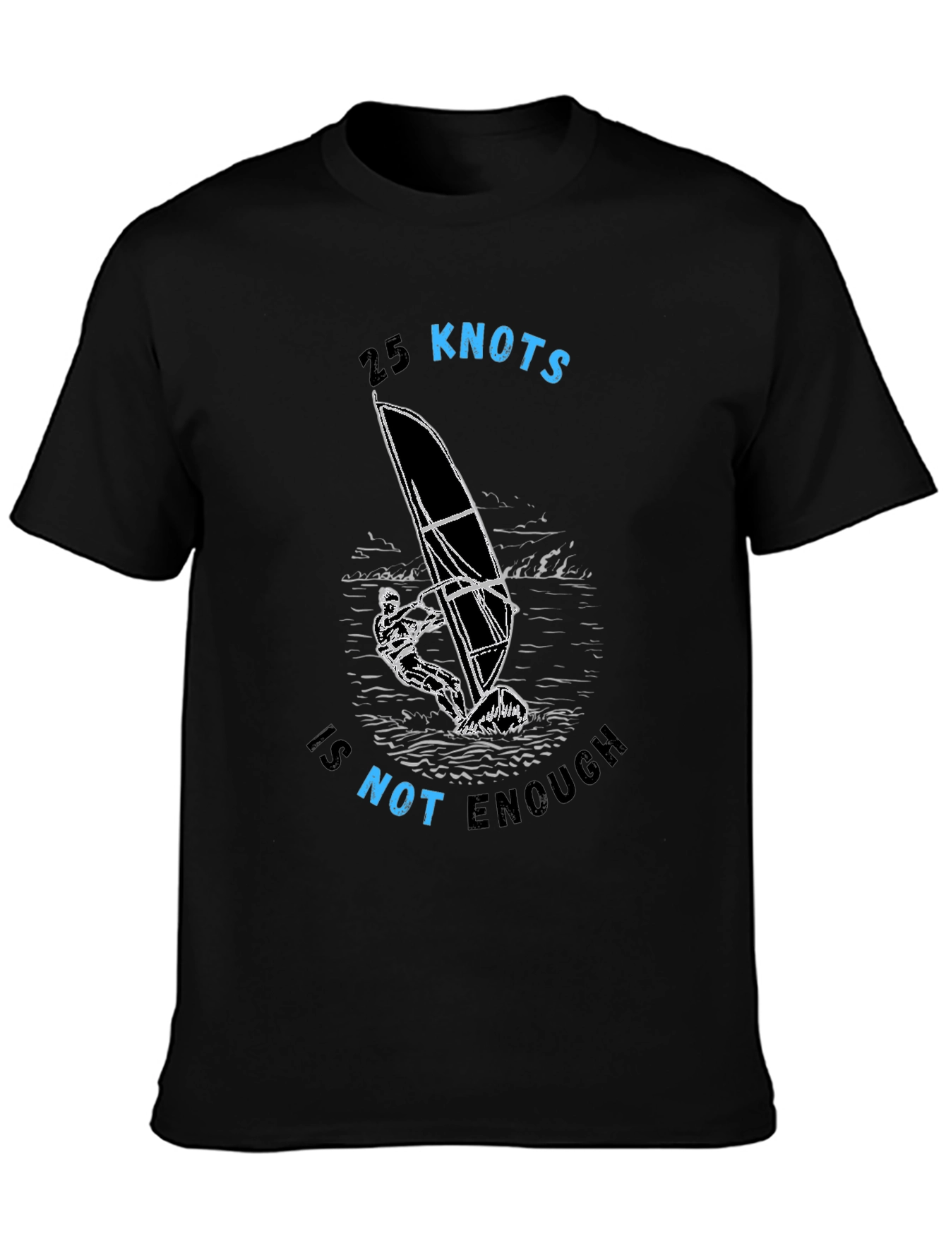 25 Knots is Not Enough Graphic Tee - Black