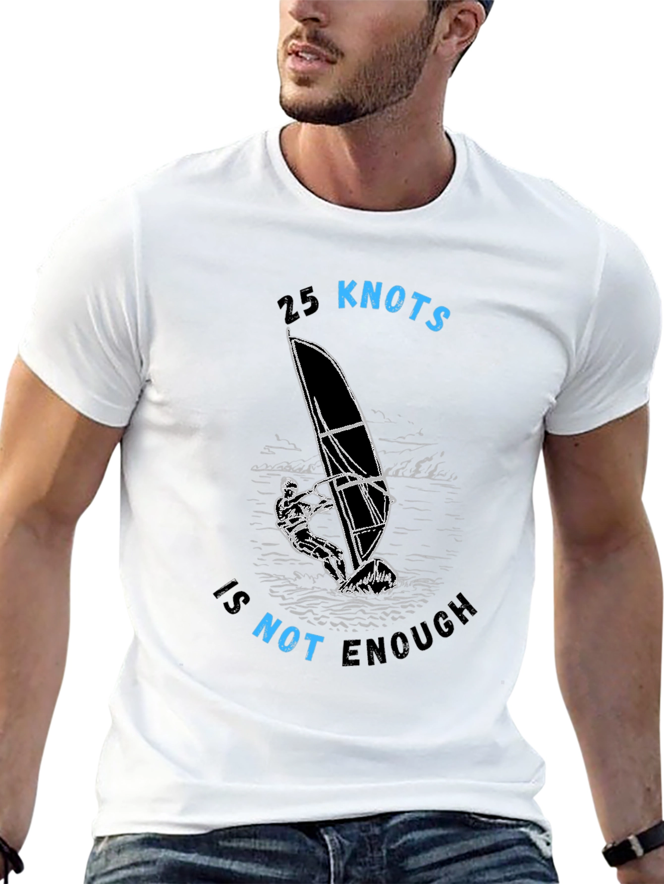 25 Knots is Not Enough Graphic Tee - Black