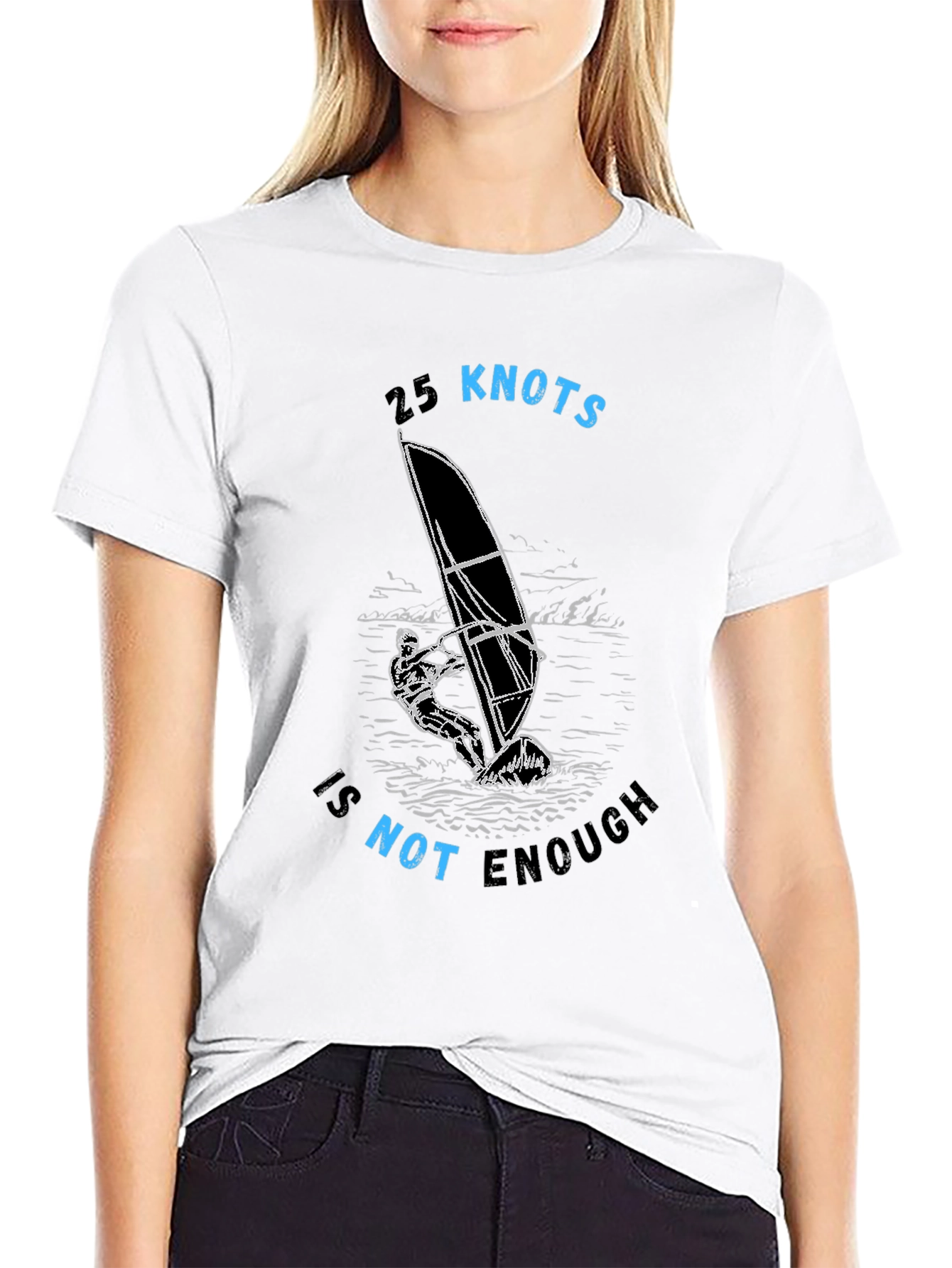 25 Knots is Not Enough Graphic Tee - Black