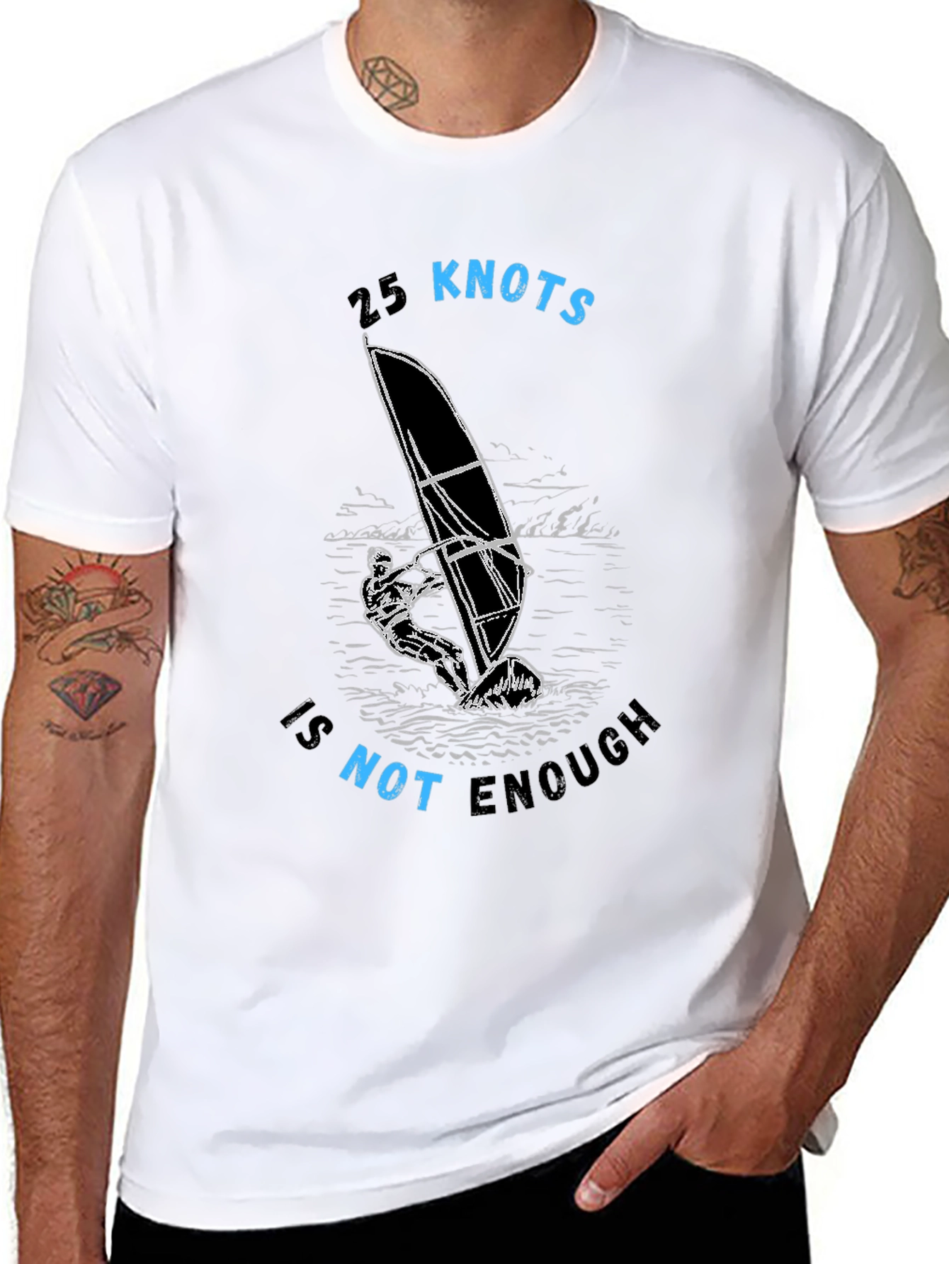 25 Knots is Not Enough Graphic Tee - Black