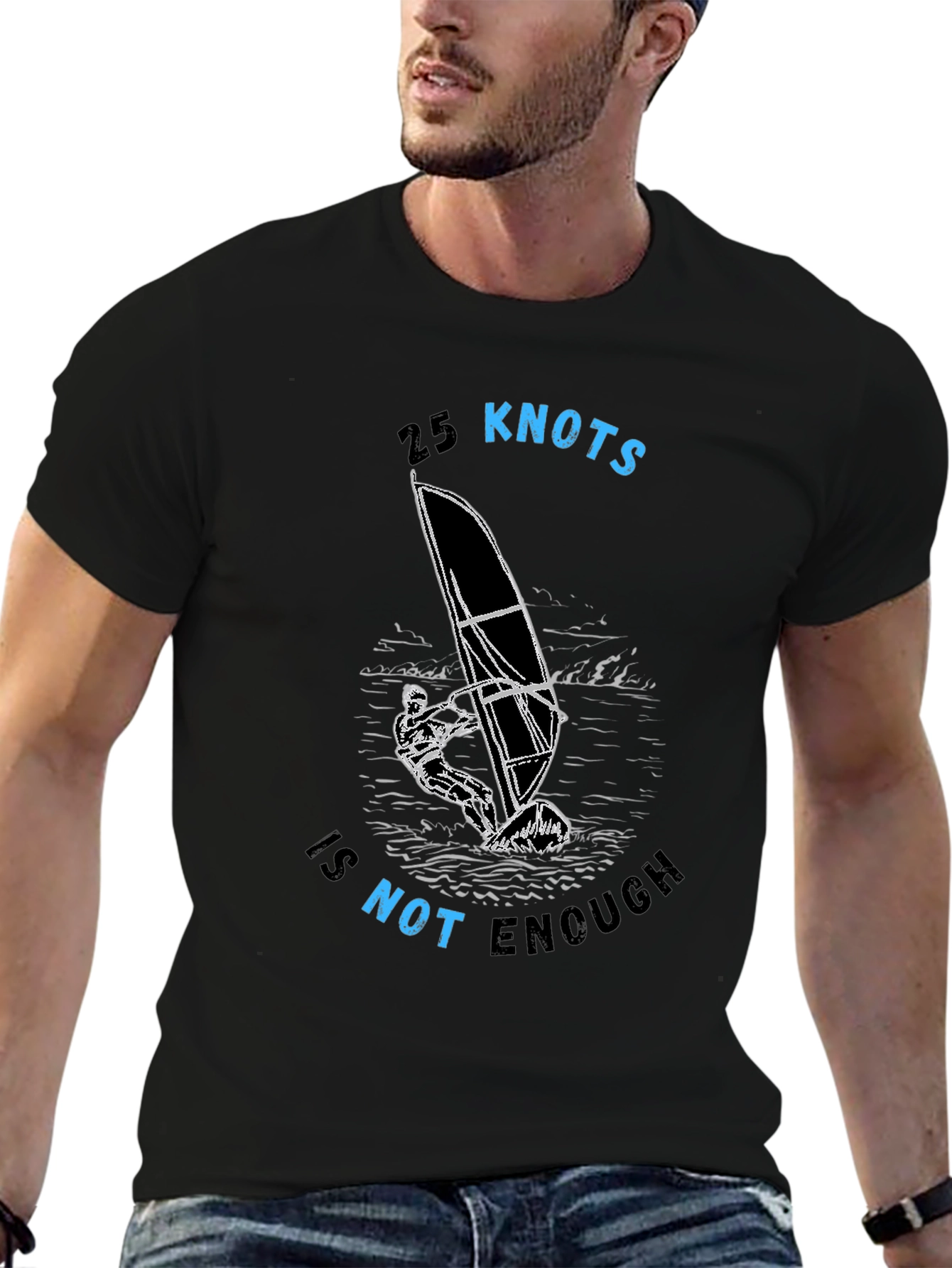 25 Knots is Not Enough Graphic Tee - Black
