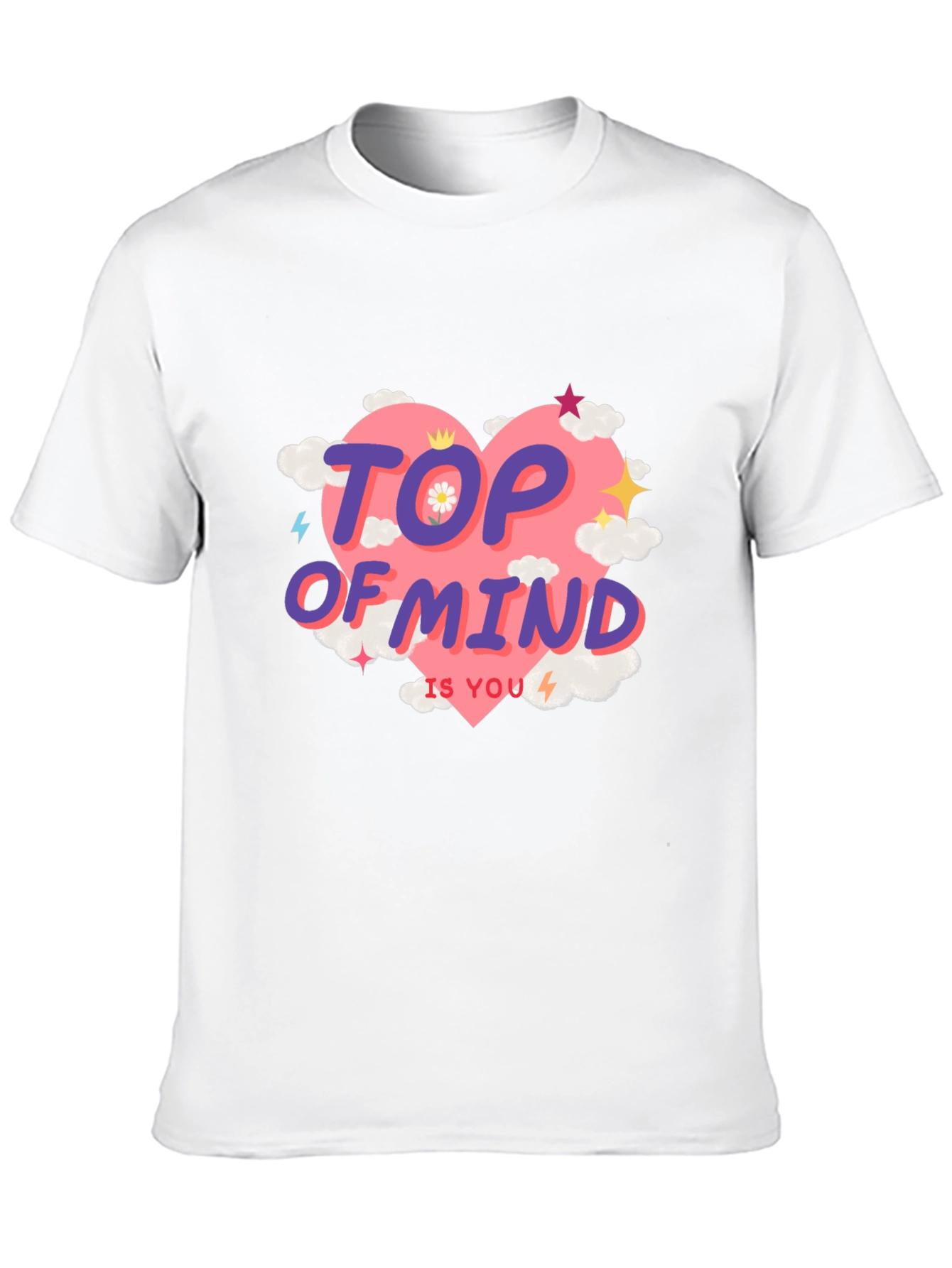 Top of Mind Tee - Heart Cloud Design
