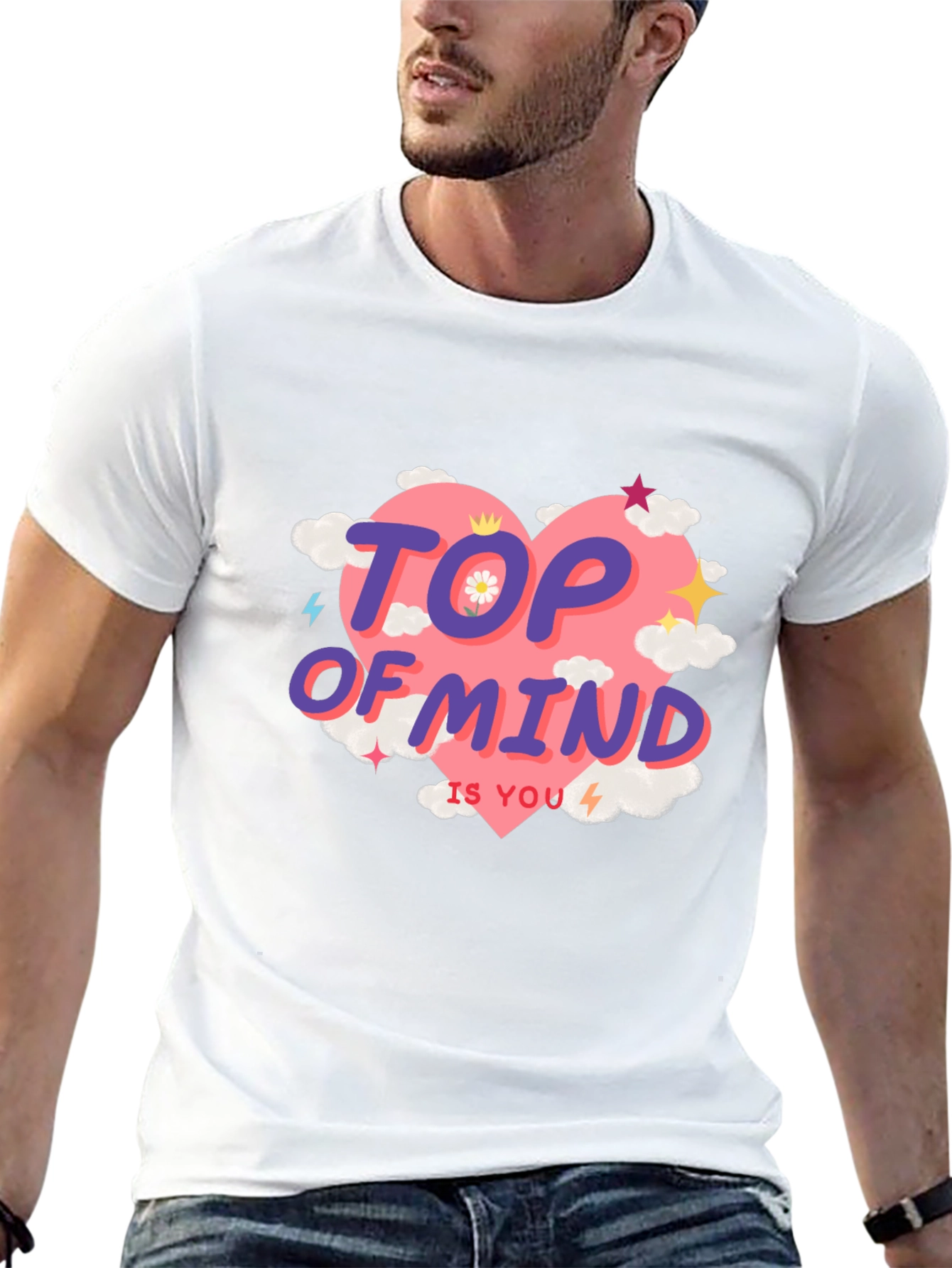 Top of Mind Tee - Heart Cloud Design