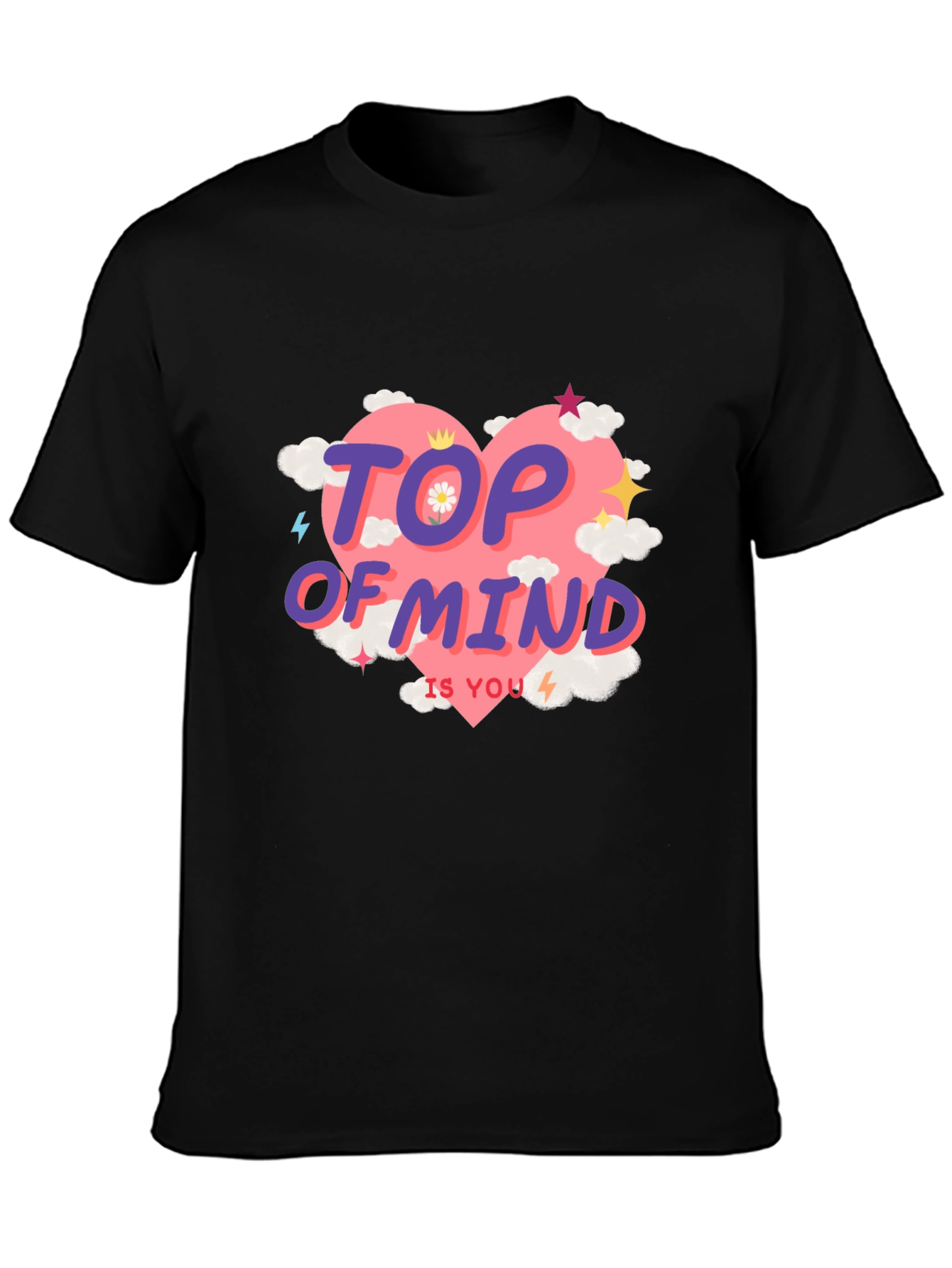 Top of Mind Tee - Heart Cloud Design