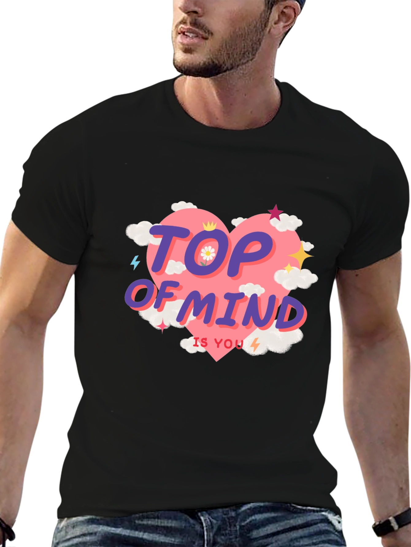 Top of Mind Tee - Heart Cloud Design