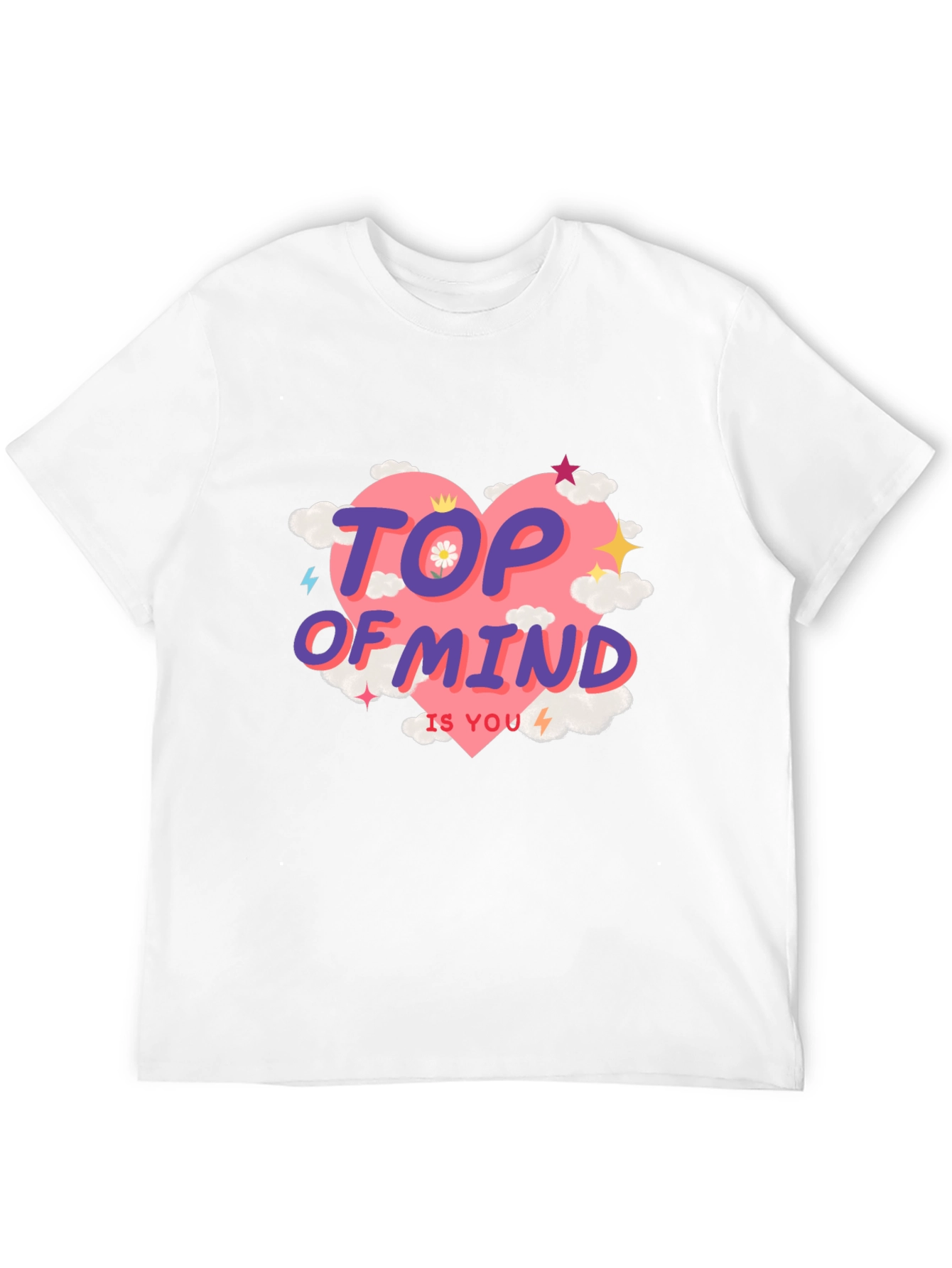 Top of Mind Tee - Heart Cloud Design