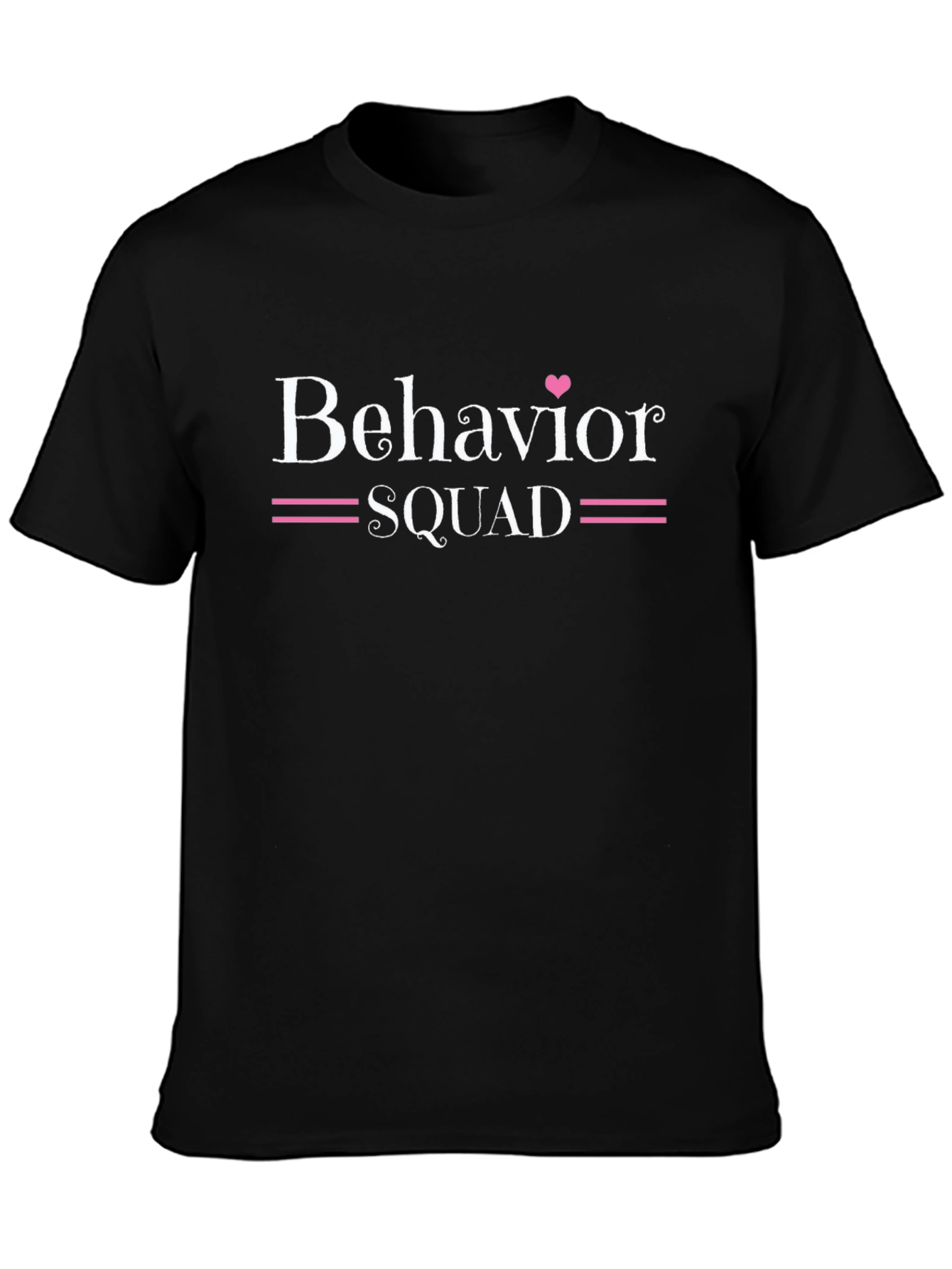 Behavior Squad Black Cotton T-Shirt