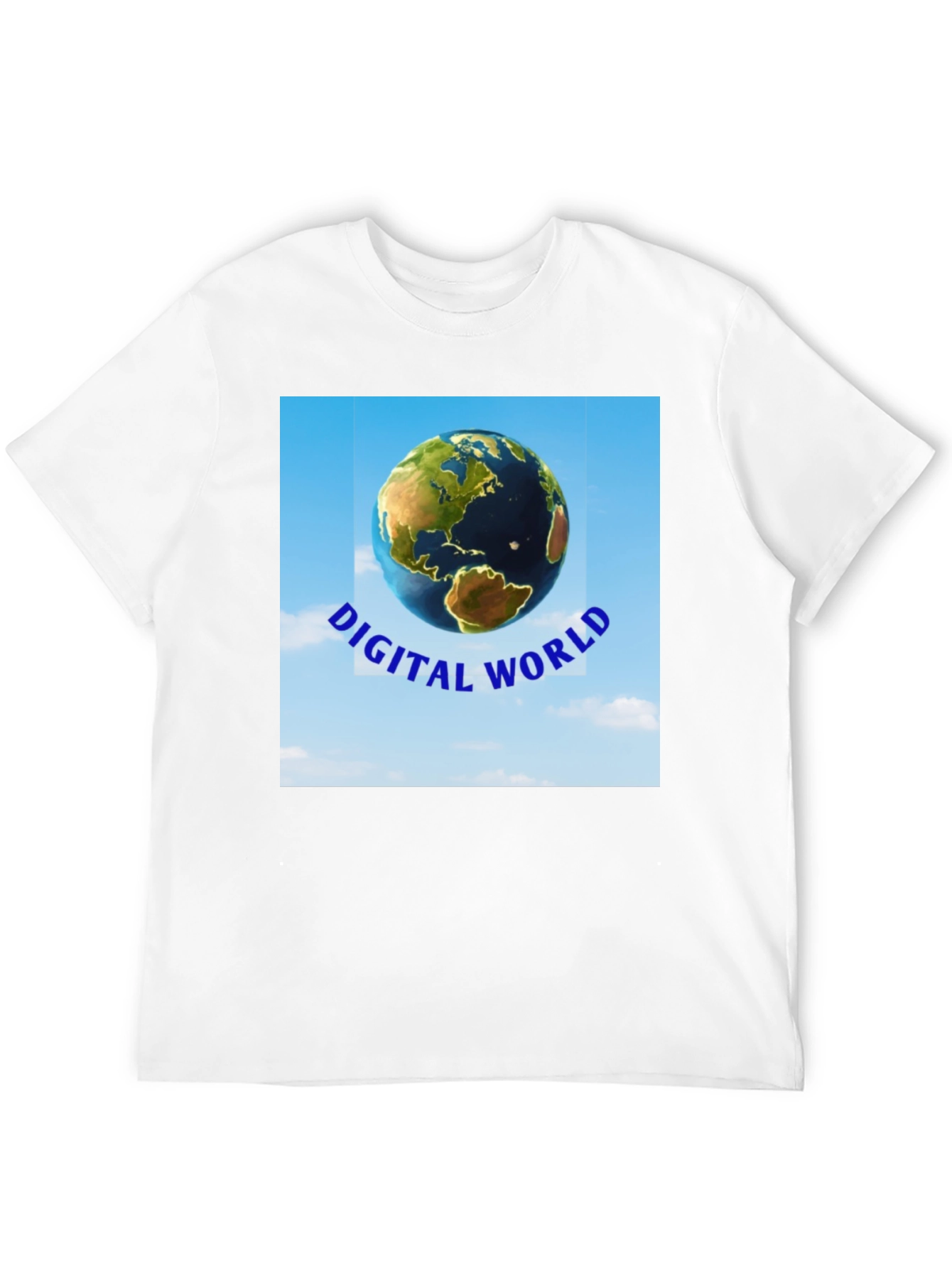 Digital World T-Shirt - Earth Graphic Tee