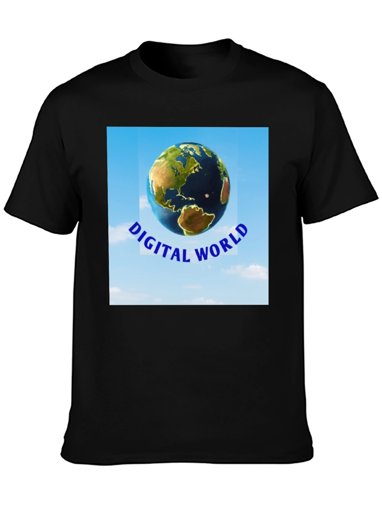 Digital World T-Shirt - Earth Graphic Tee