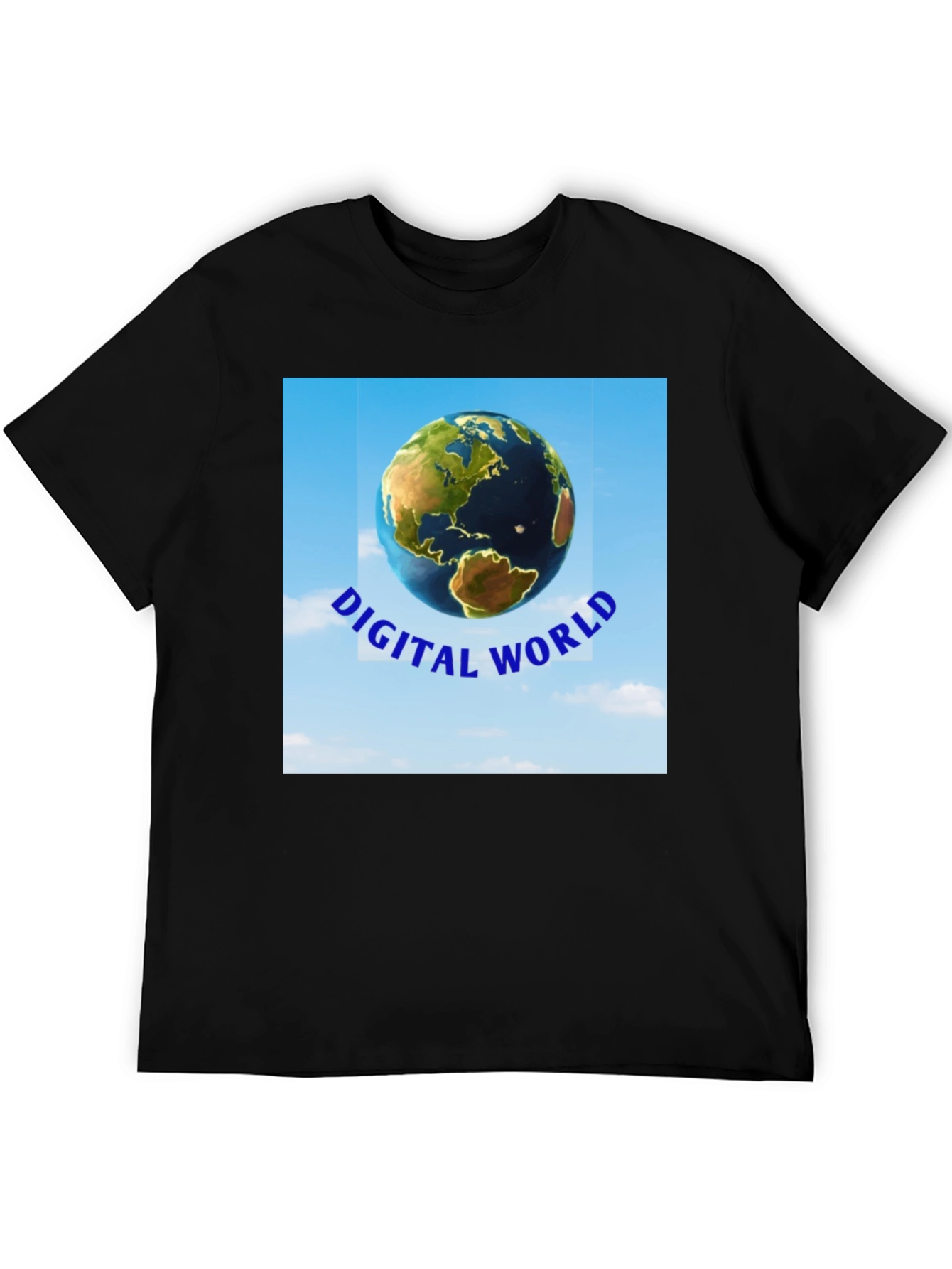 Digital World T-Shirt - Earth Graphic Tee