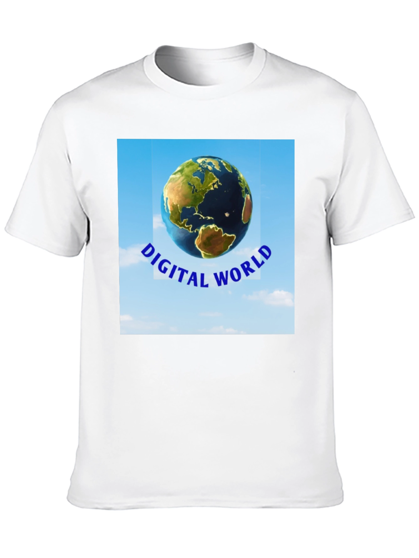 Digital World T-Shirt - Earth Graphic Tee