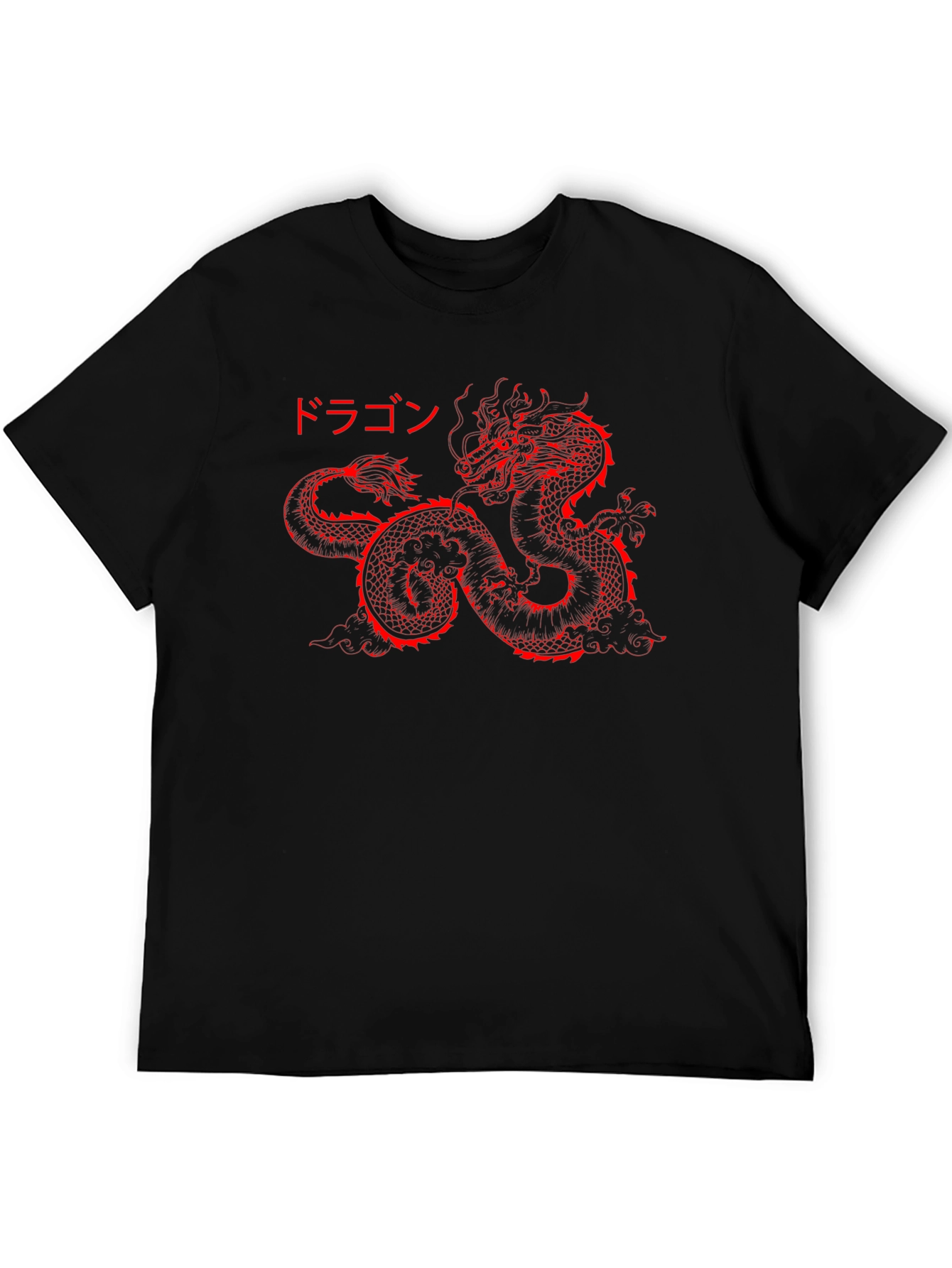 Red Dragon Graphic Print T-Shirt