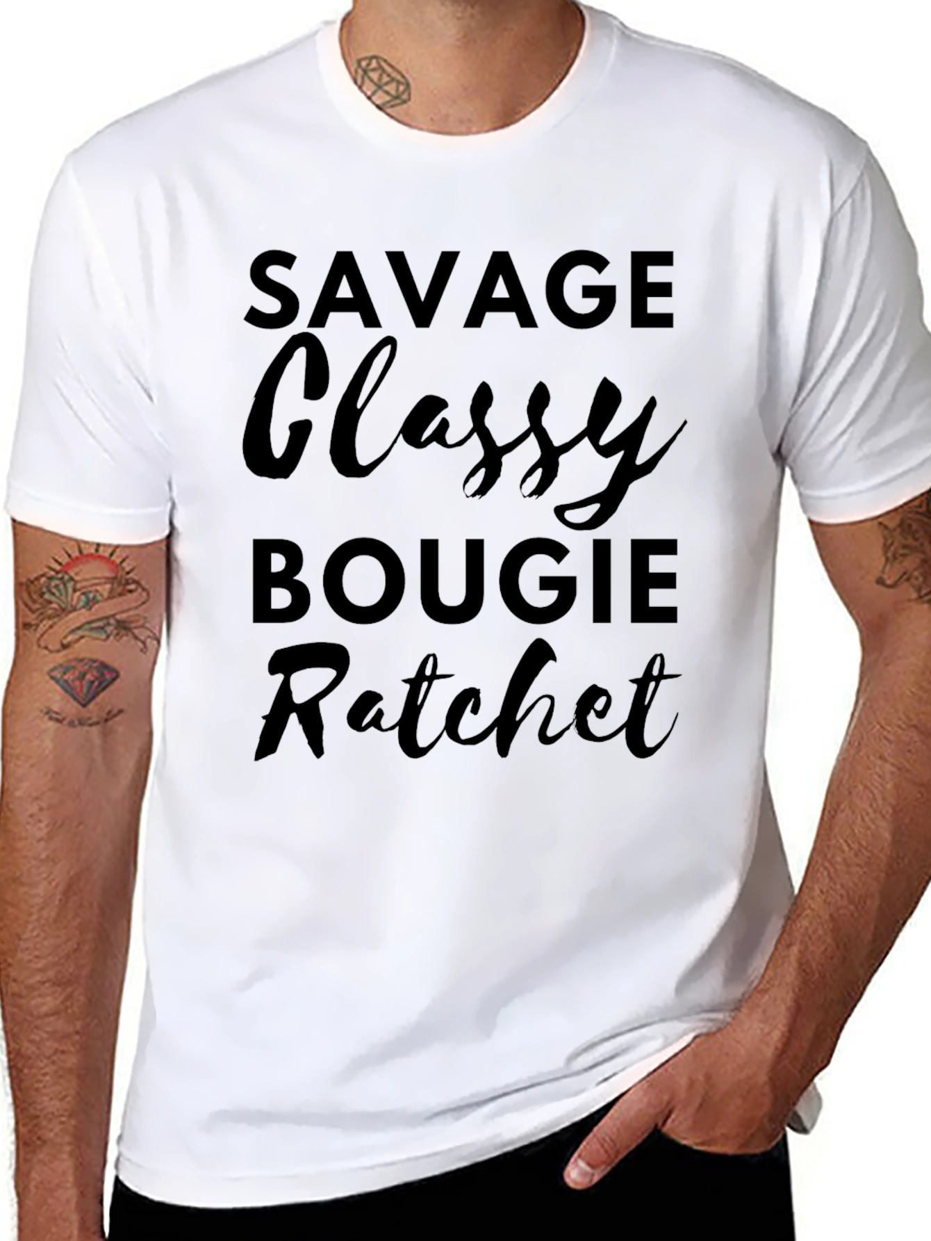 Savage Classy Bougie Ratchet Graphic Tee