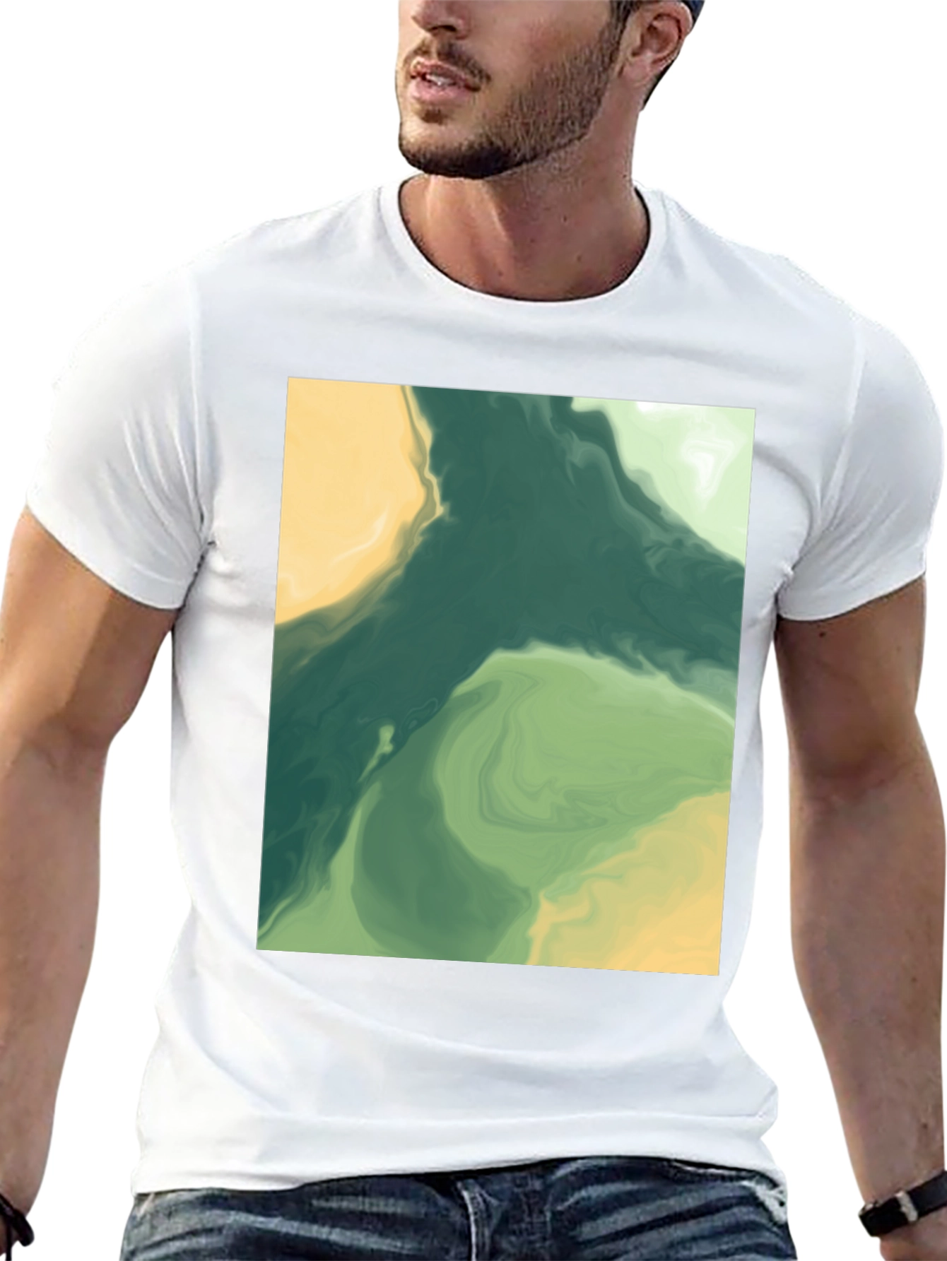 Abstract Art Tee - Modern Graphic Print T-Shirt