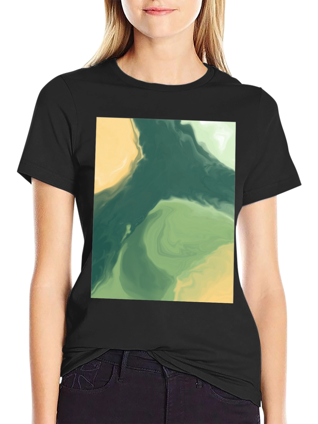 Abstract Art Tee - Modern Graphic Print T-Shirt
