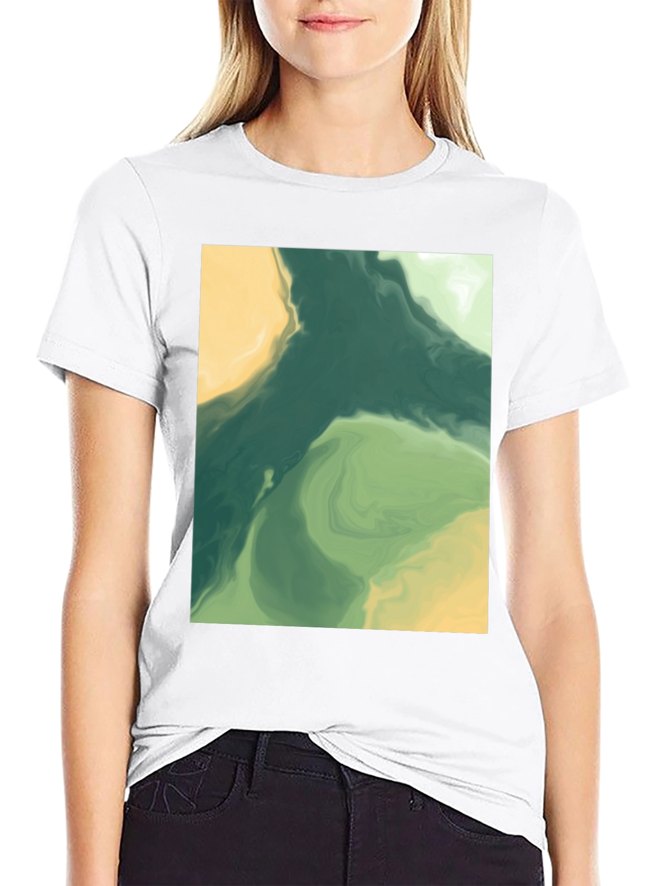 Abstract Art Tee - Modern Graphic Print T-Shirt