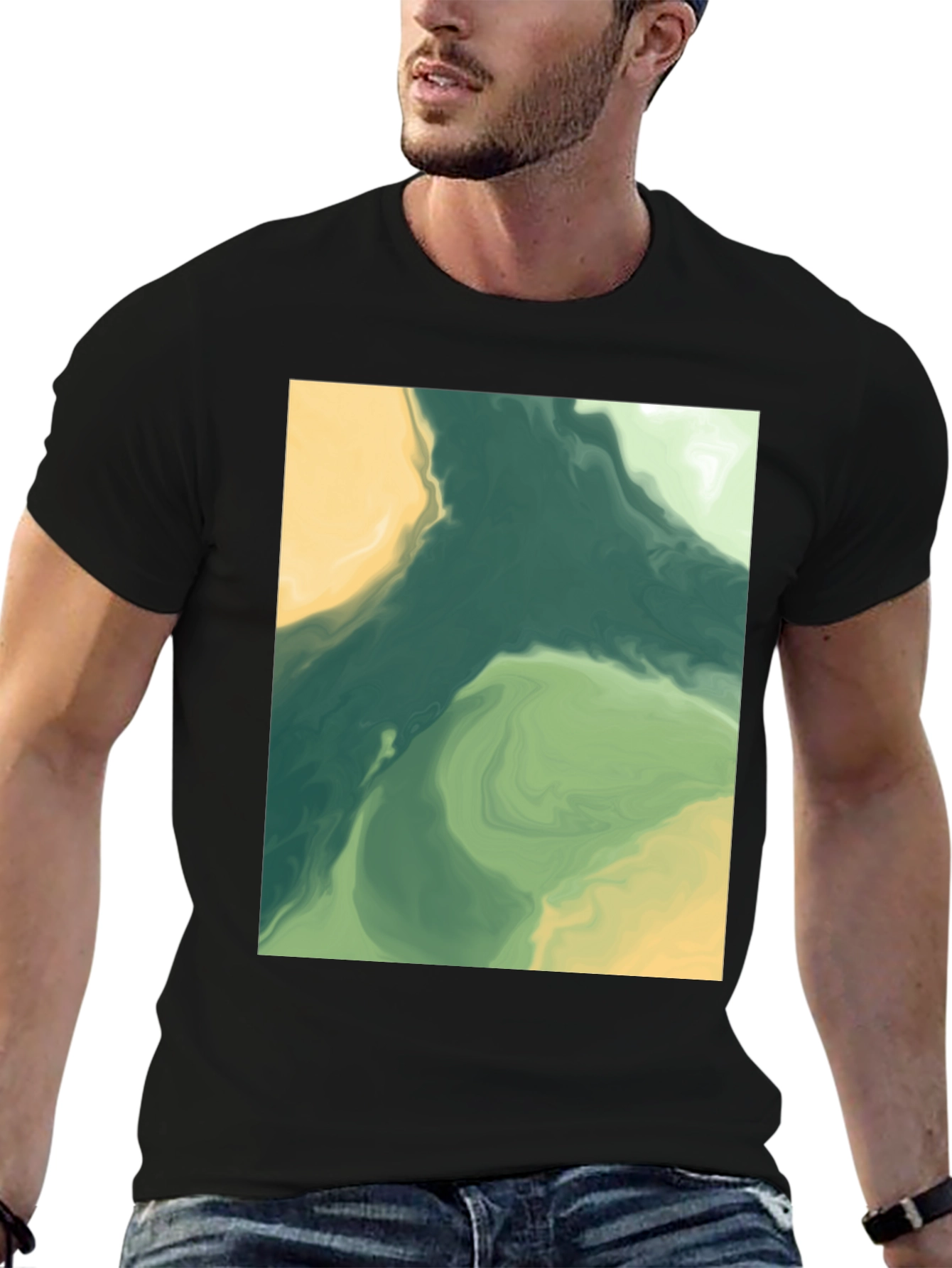 Abstract Art Tee - Modern Graphic Print T-Shirt