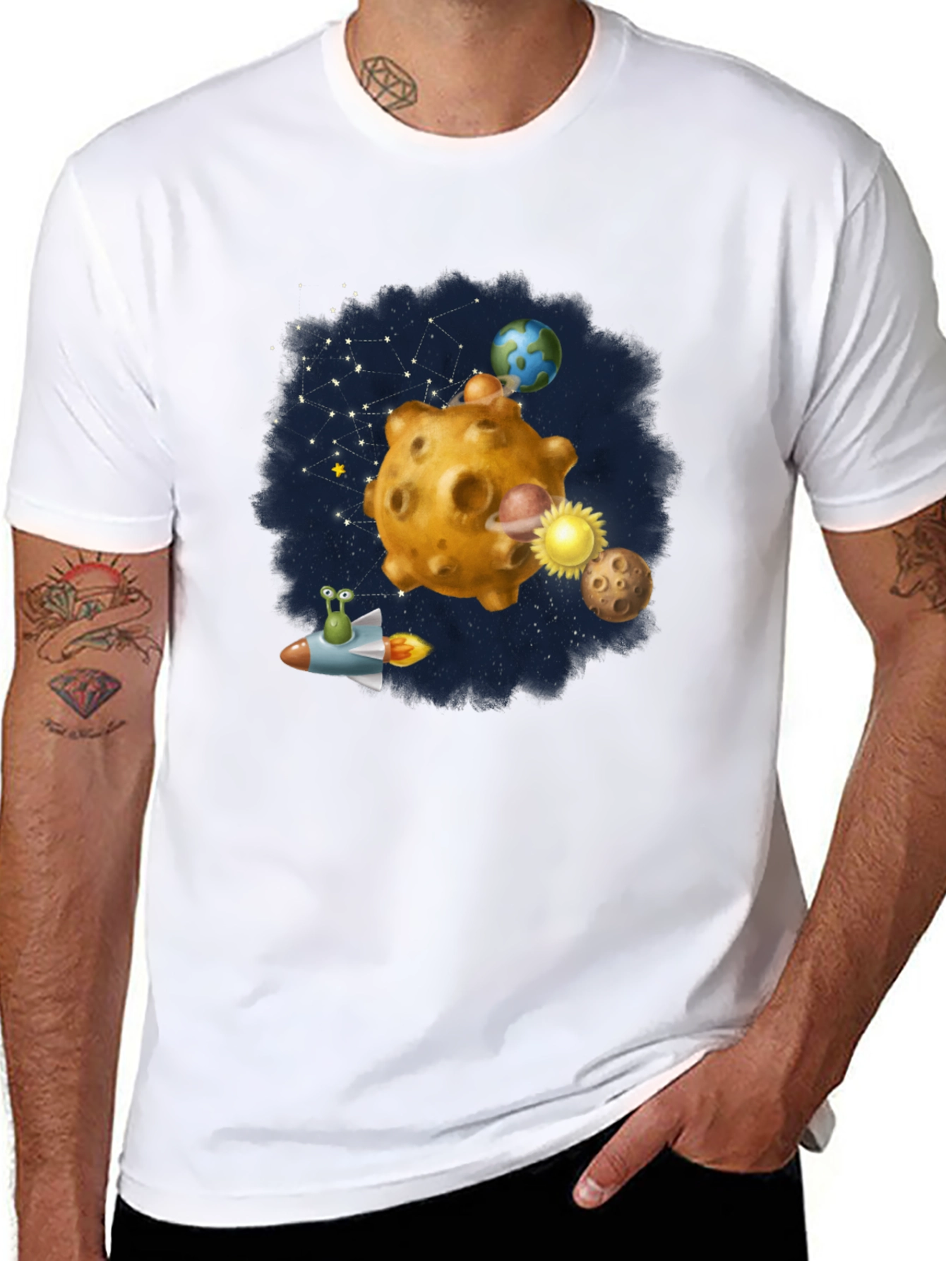 Space Adventure T-Shirt - Unique Graphic Tee