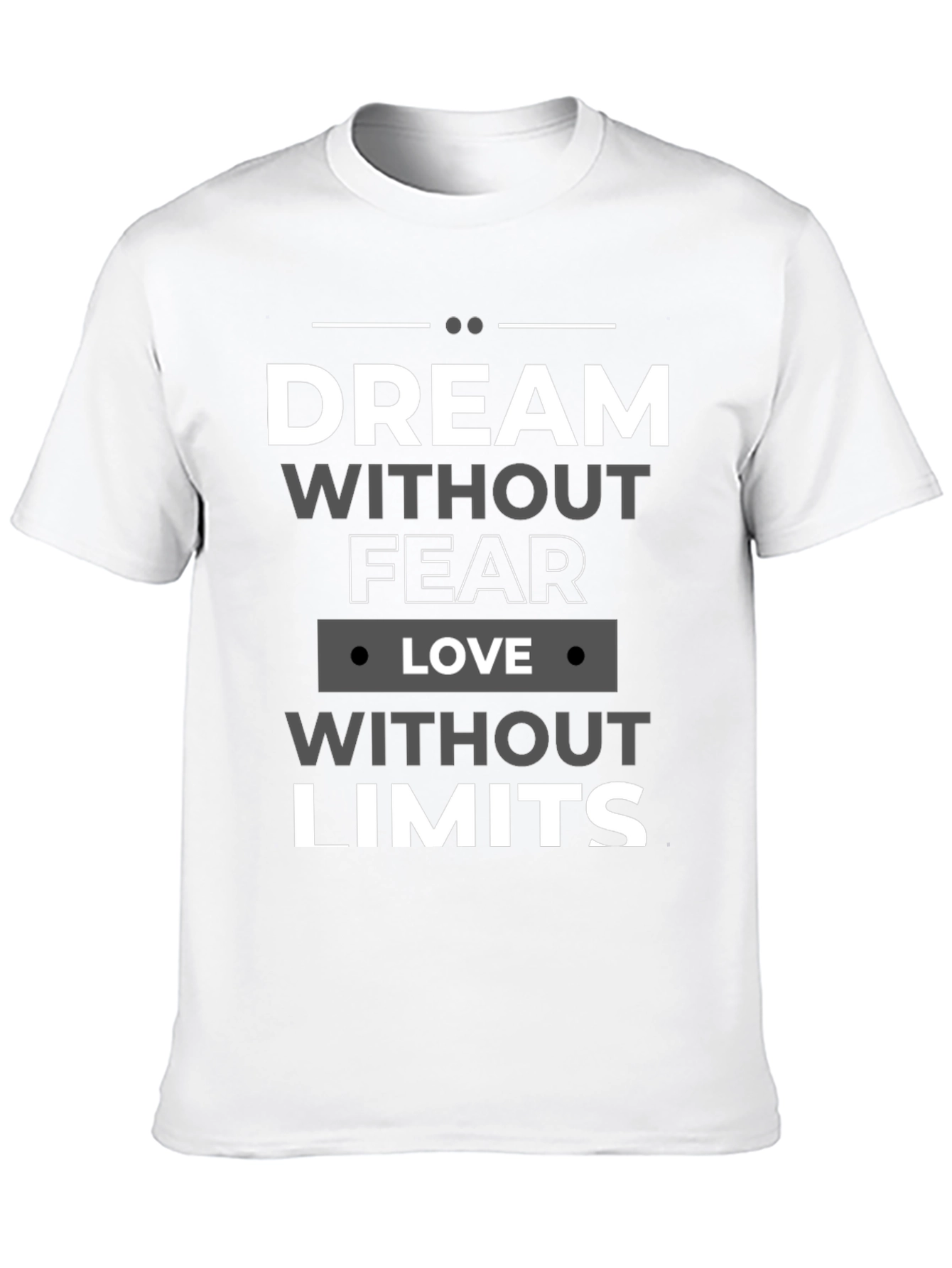 Dream Without Fear Black Graphic T-Shirt