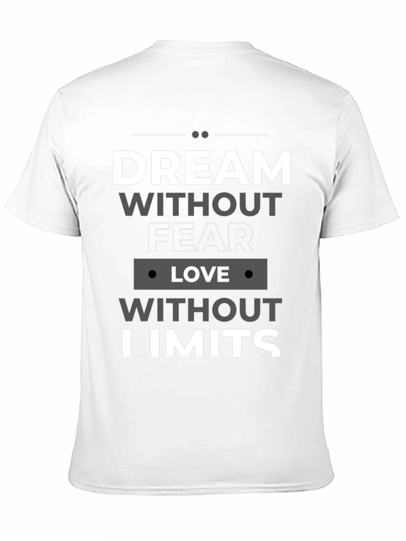 Dream Without Fear Black Graphic T-Shirt