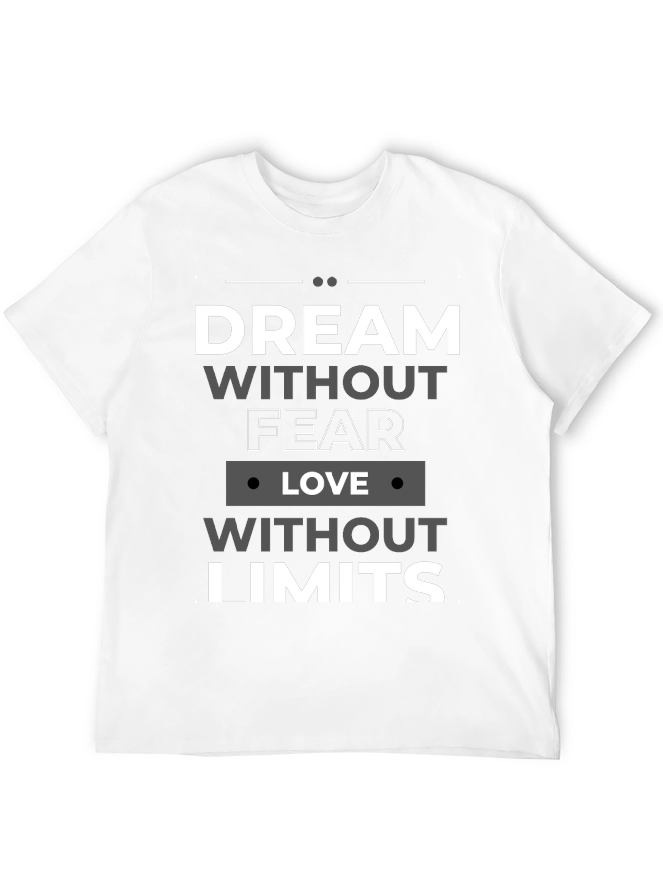 Dream Without Fear Black Graphic T-Shirt