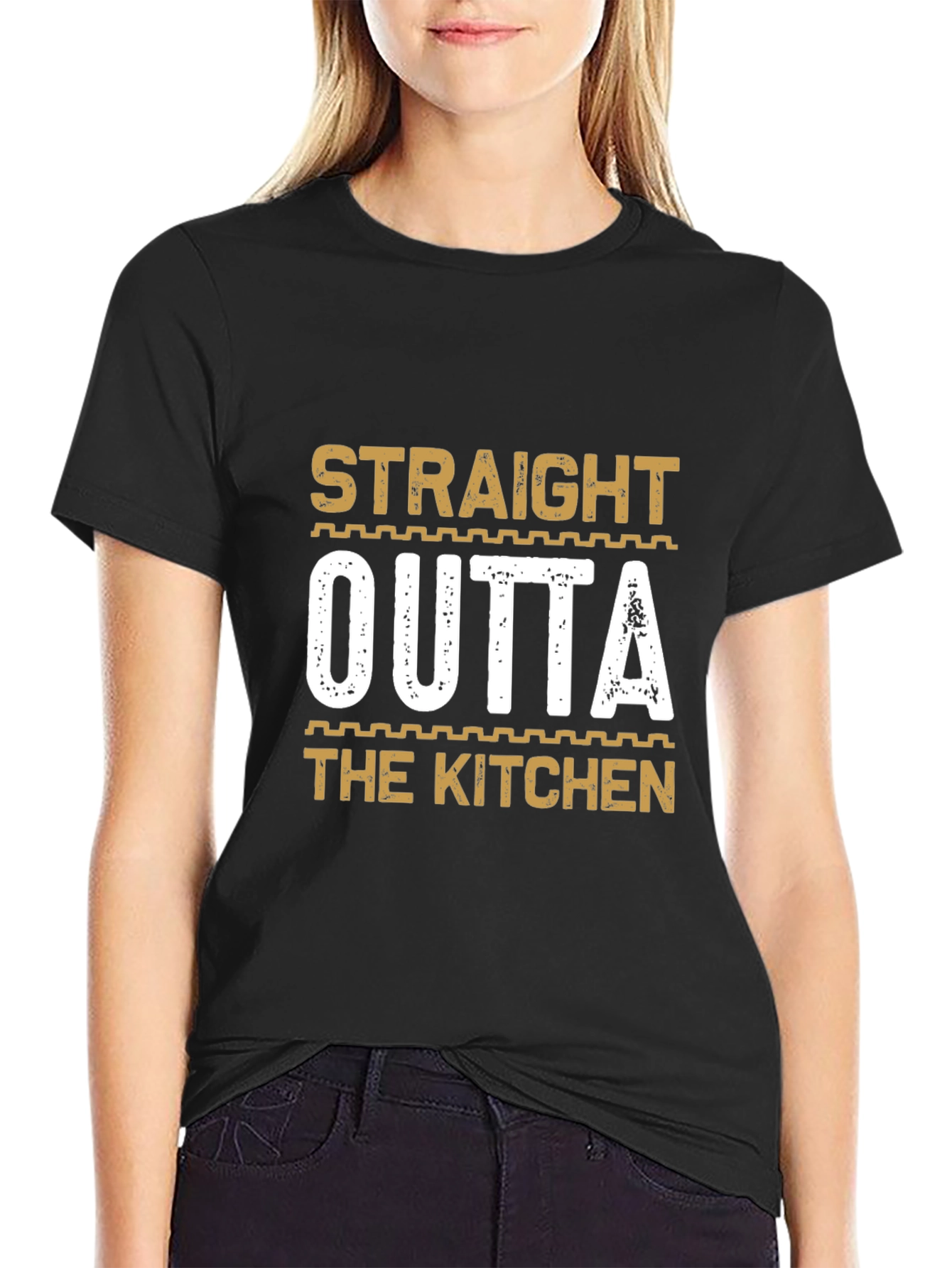 Straight Outta The Kitchen T-Shirt - Funny Chef Tee