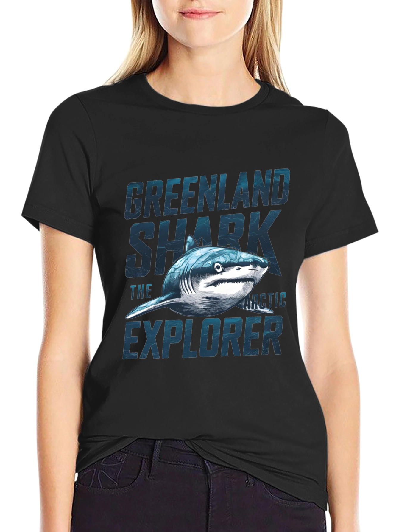 Greenland Shark T-Shirt - Arctic Explorer Graphic Tee