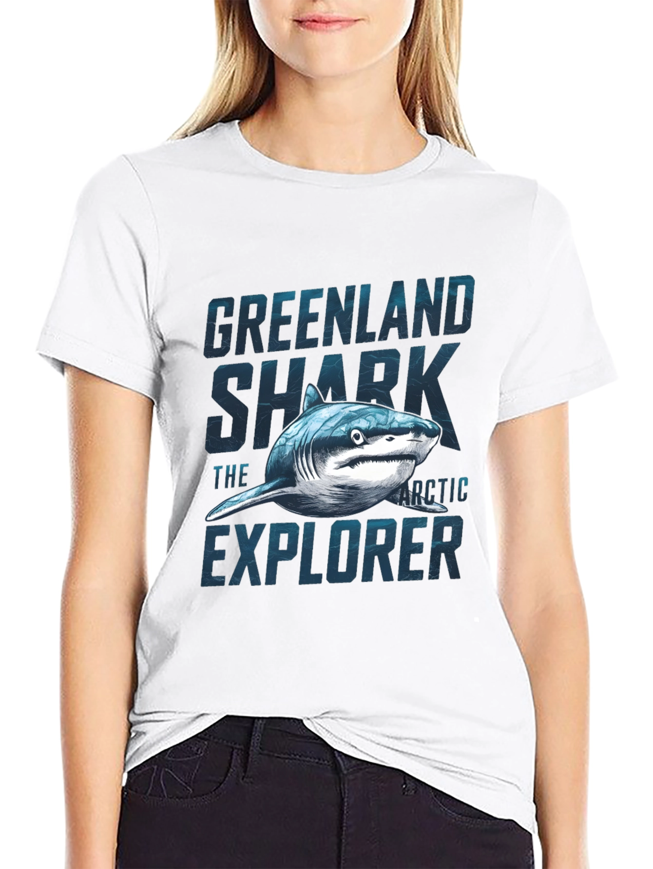 Greenland Shark T-Shirt - Arctic Explorer Graphic Tee
