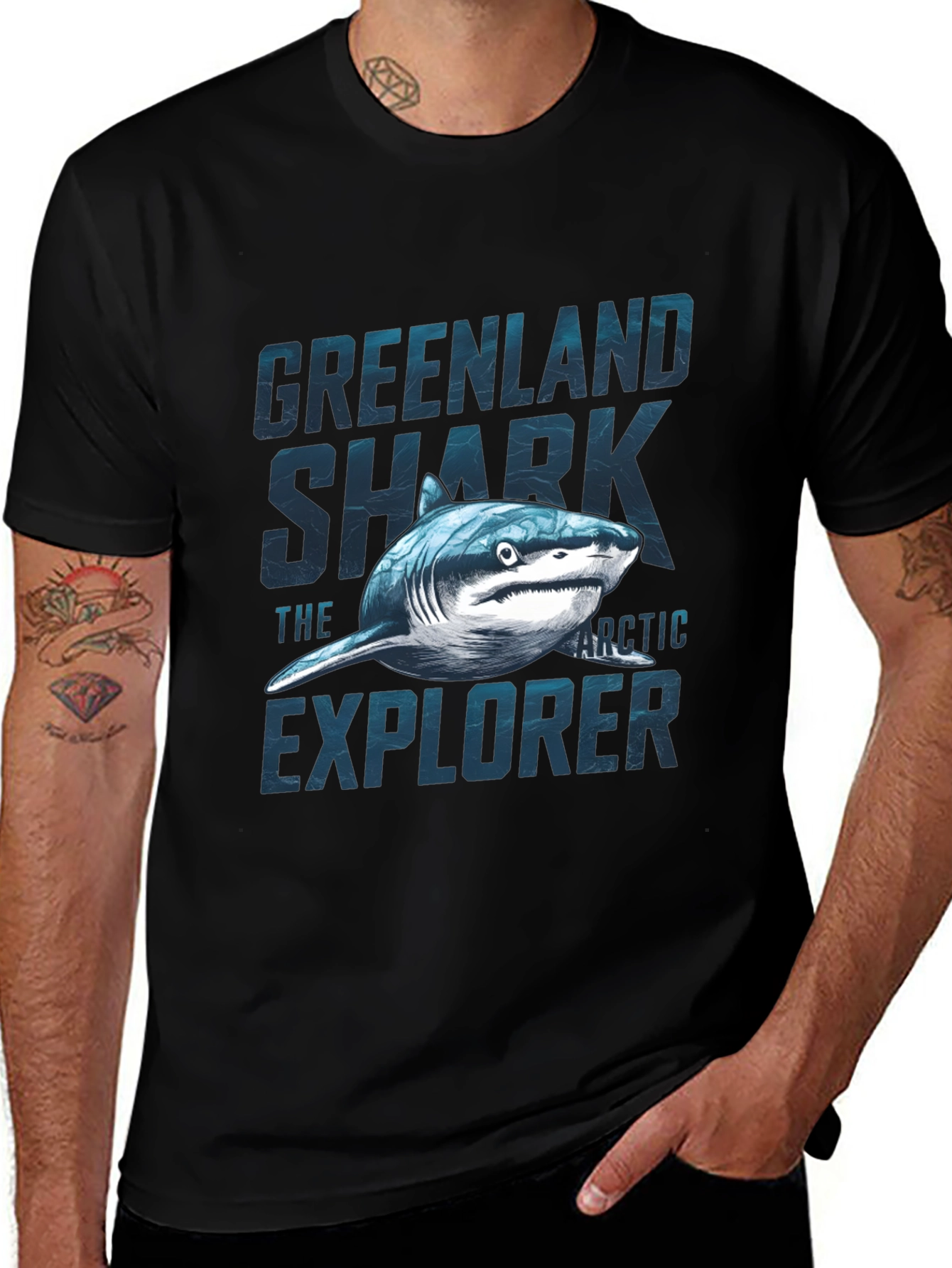 Greenland Shark T-Shirt - Arctic Explorer Graphic Tee