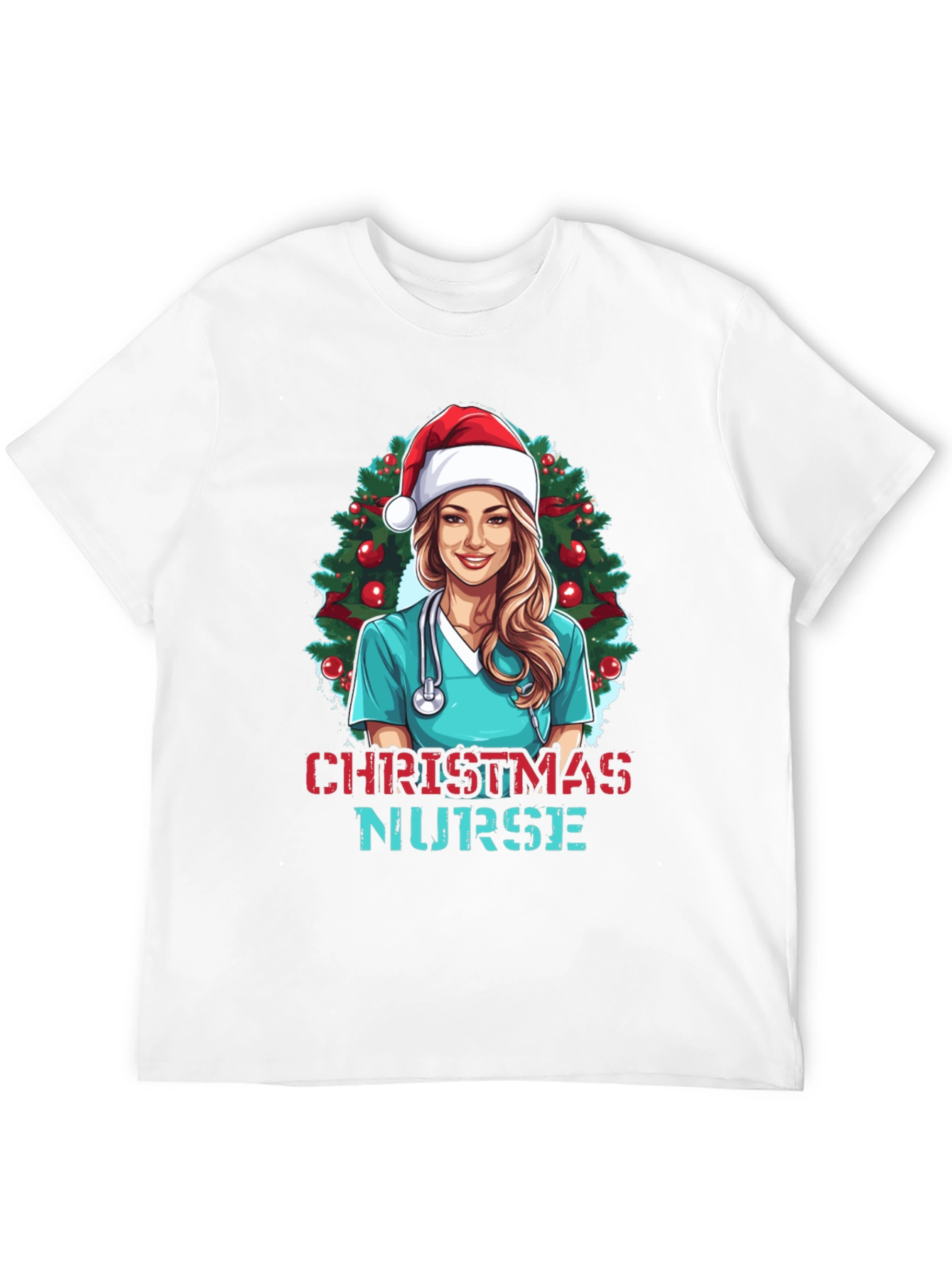 Christmas Nurse T-Shirt Holiday Graphic Tee
