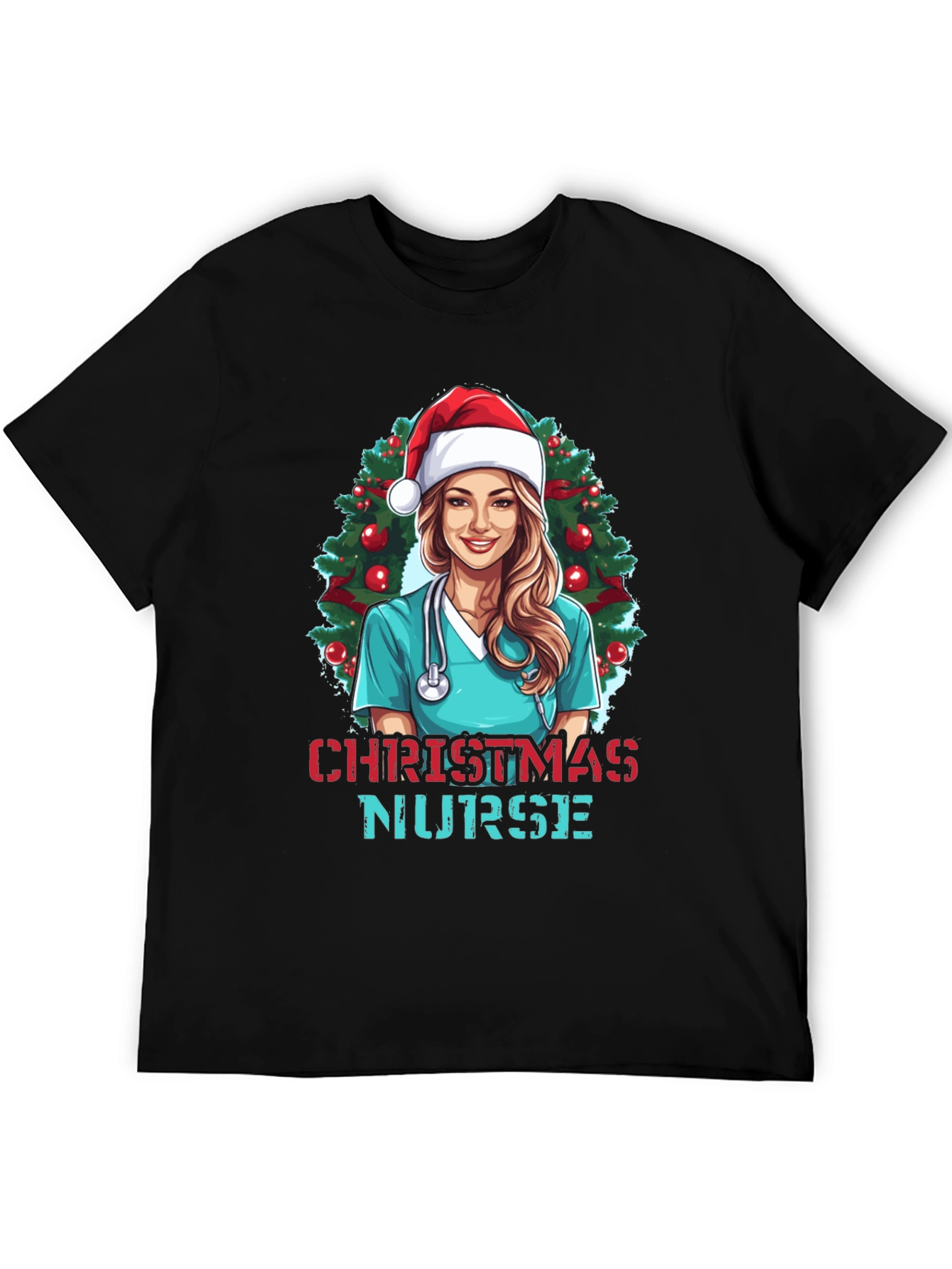 Christmas Nurse T-Shirt Holiday Graphic Tee
