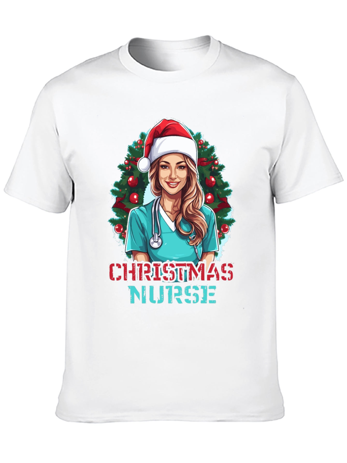 Christmas Nurse T-Shirt Holiday Graphic Tee