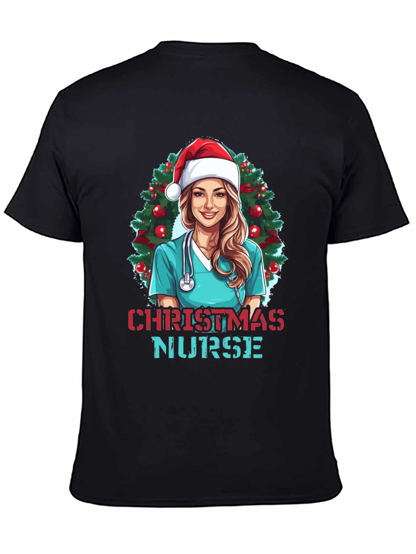 Christmas Nurse T-Shirt Holiday Graphic Tee
