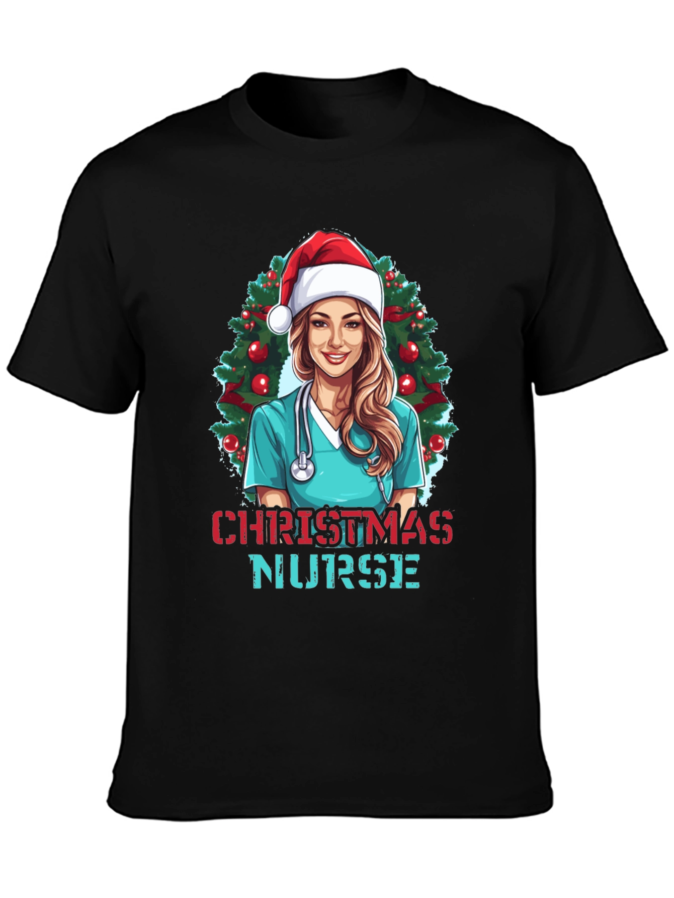 Christmas Nurse T-Shirt Holiday Graphic Tee