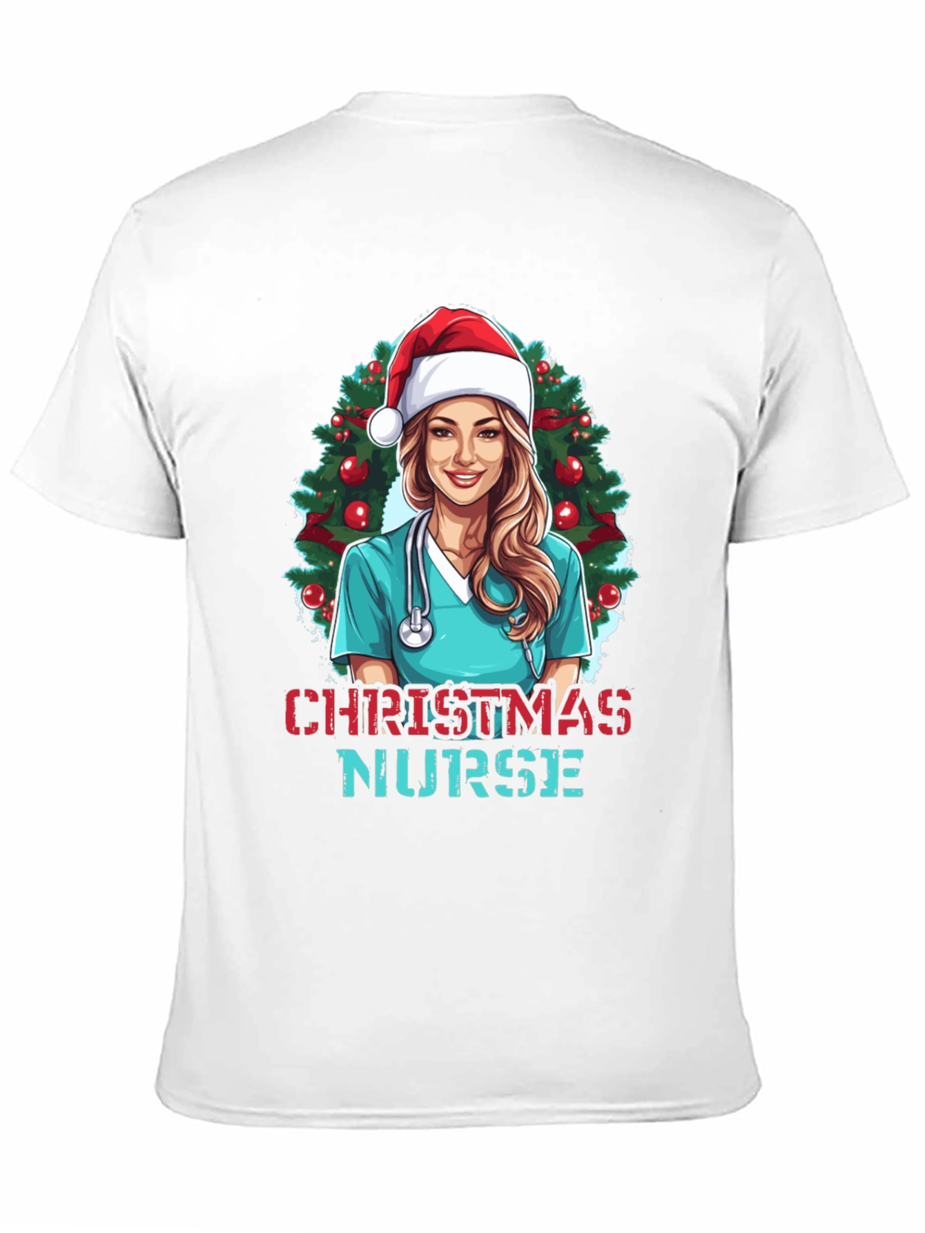 Christmas Nurse T-Shirt Holiday Graphic Tee