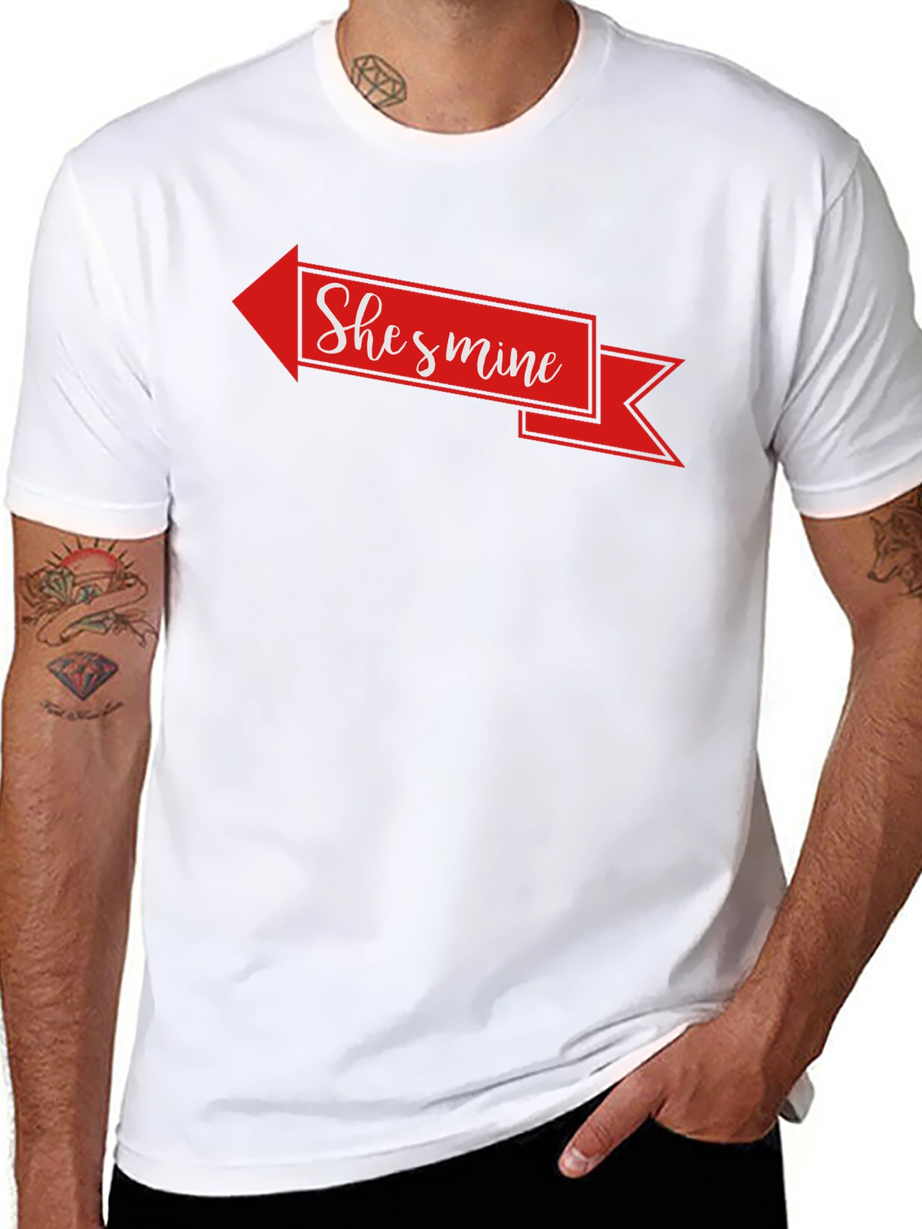 Shes Mine Matching Couple T-Shirt