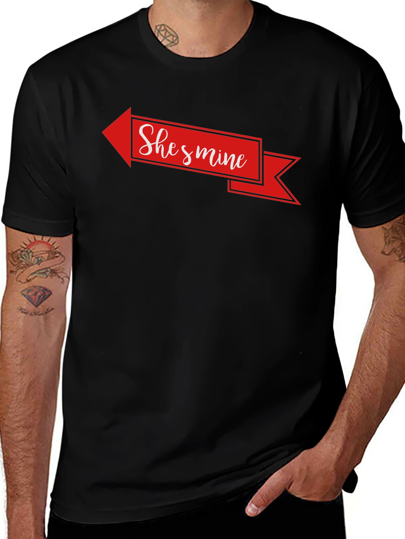 Shes Mine Matching Couple T-Shirt