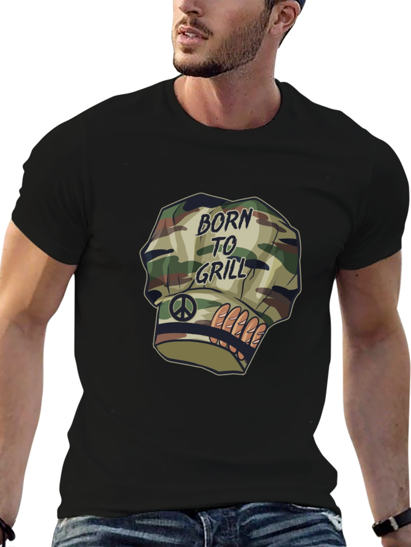 Born to Grill Chef Hat Graphic Tee