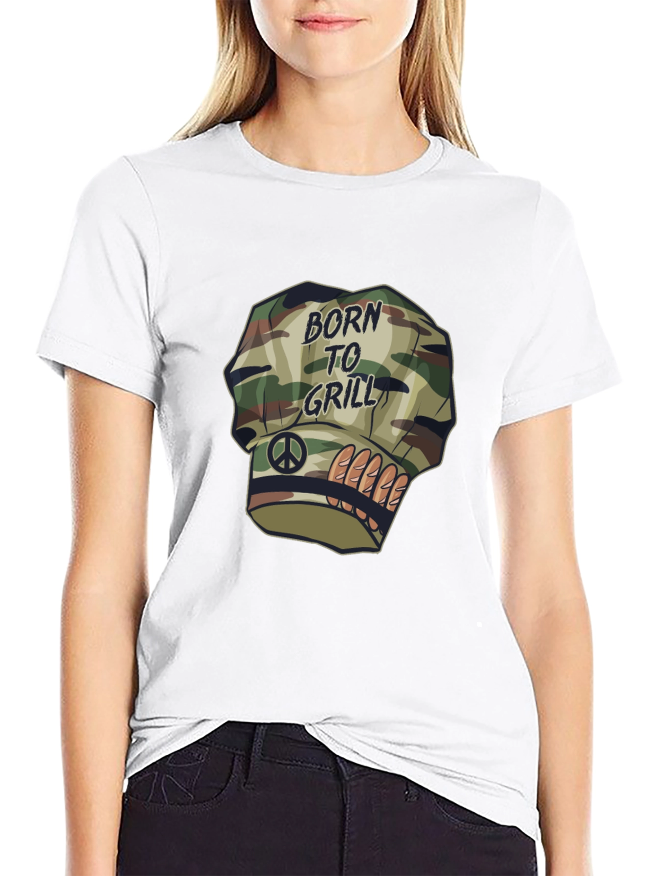 Born to Grill Chef Hat Graphic Tee