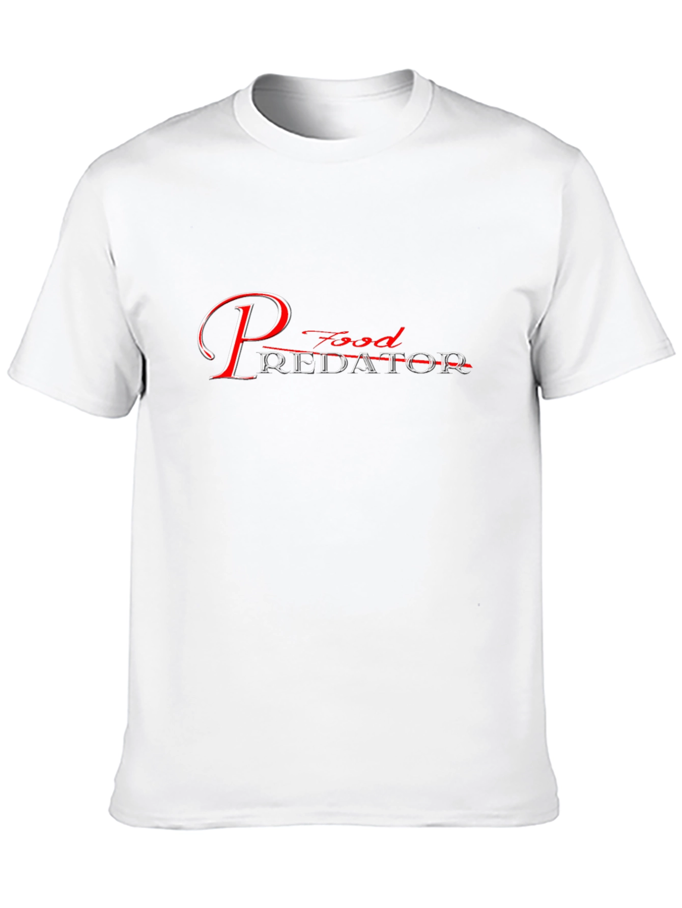 Food Predator Graphic Tee - Black Cotton T-Shirt