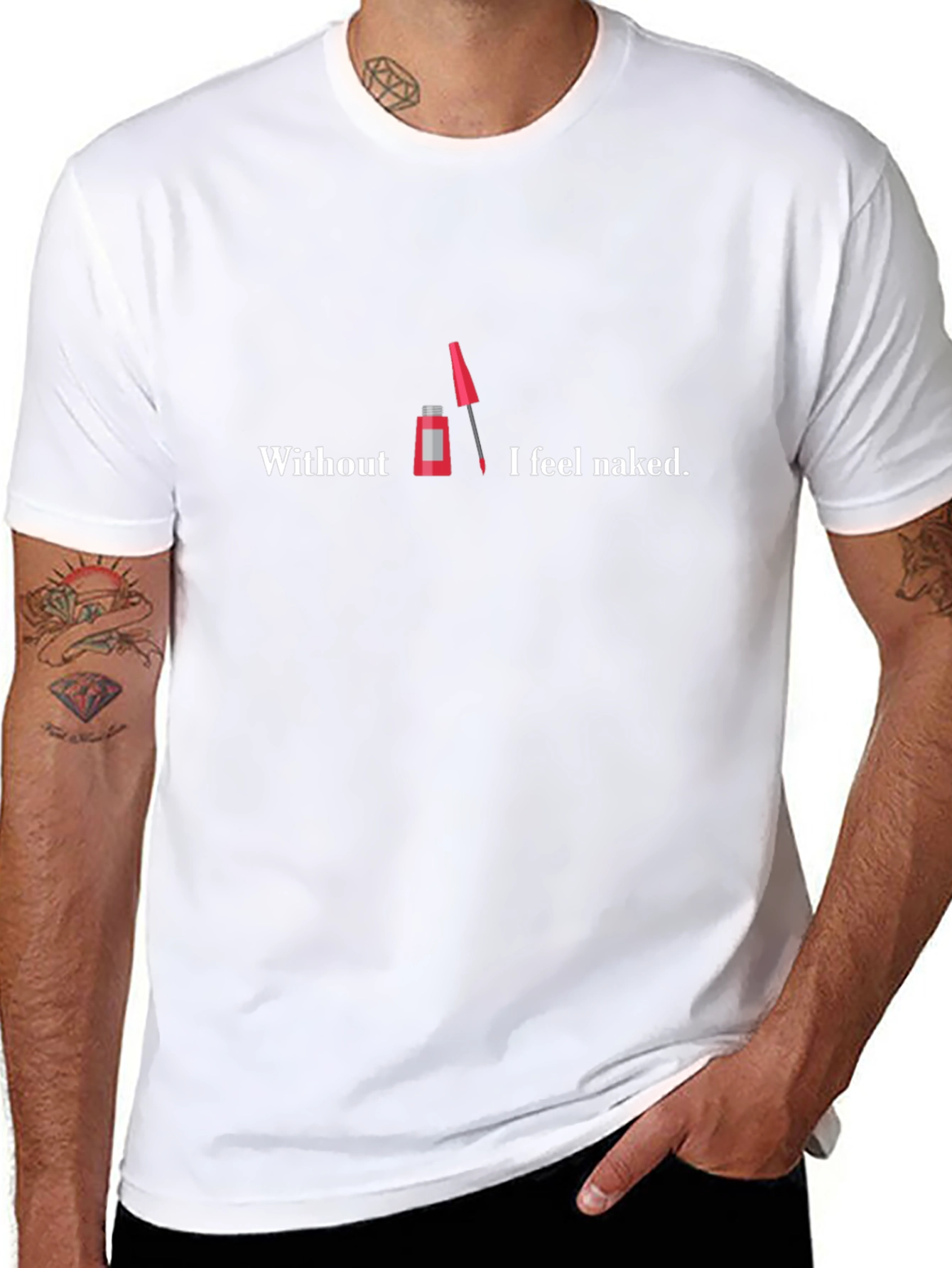 Naked Without Mascara Graphic Tee