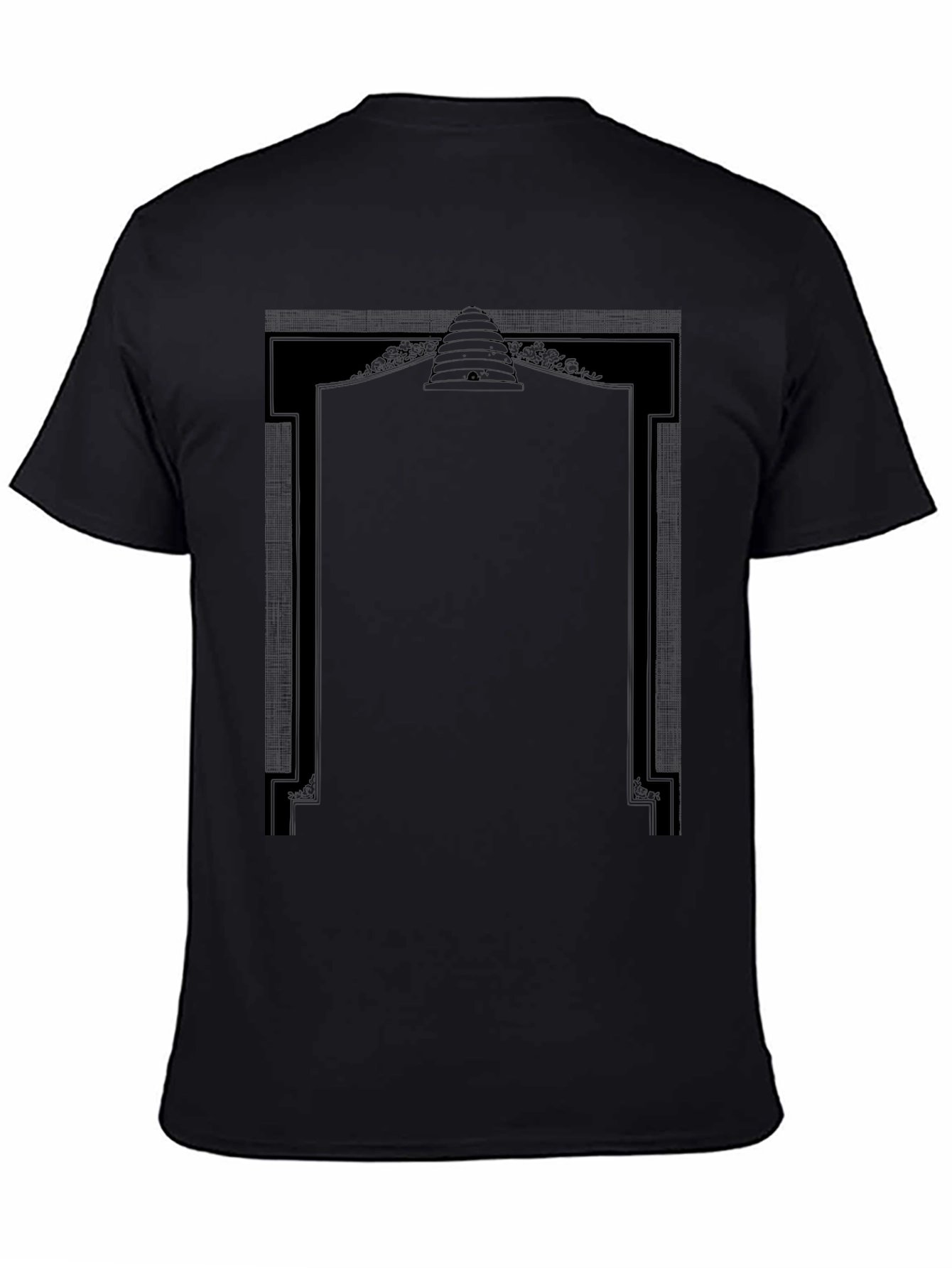 Black Graphic Tee - Beehive Design