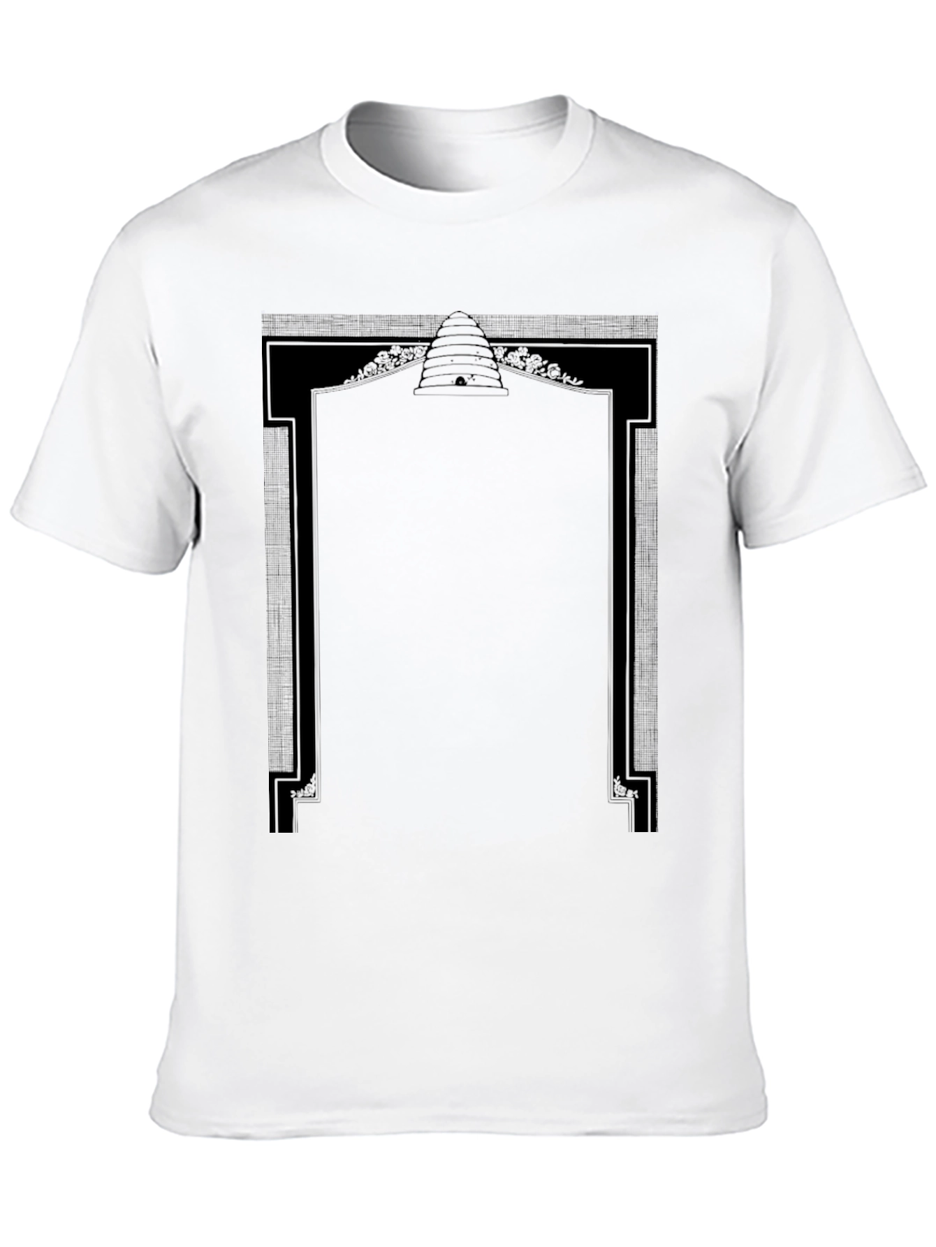 Black Graphic Tee - Beehive Design