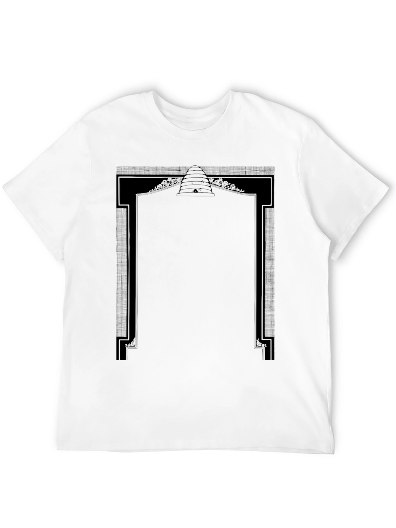 Black Graphic Tee - Beehive Design