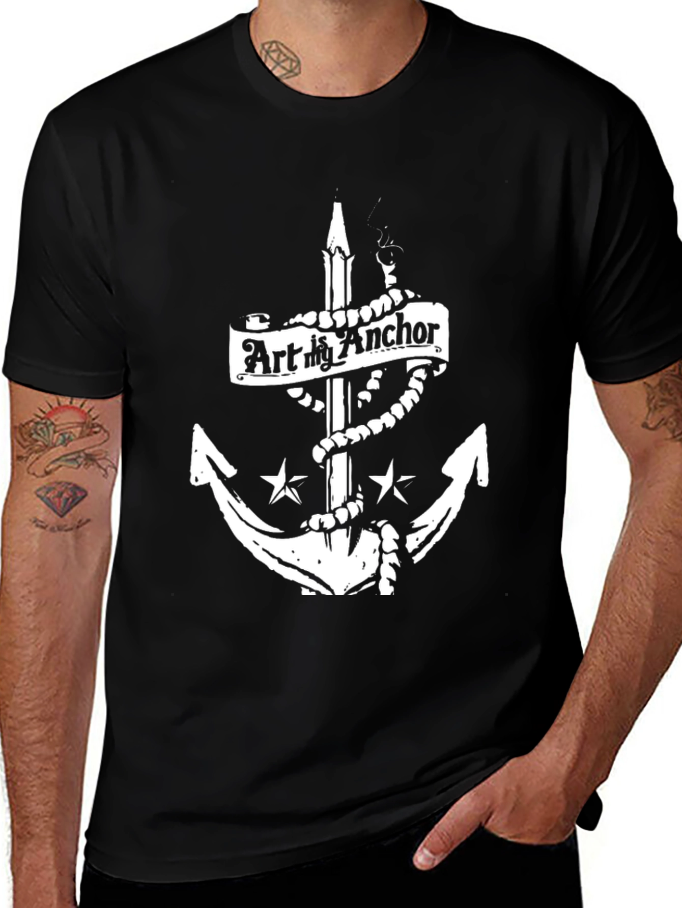 Art My Anchor T-Shirt - Classic Nautical Design