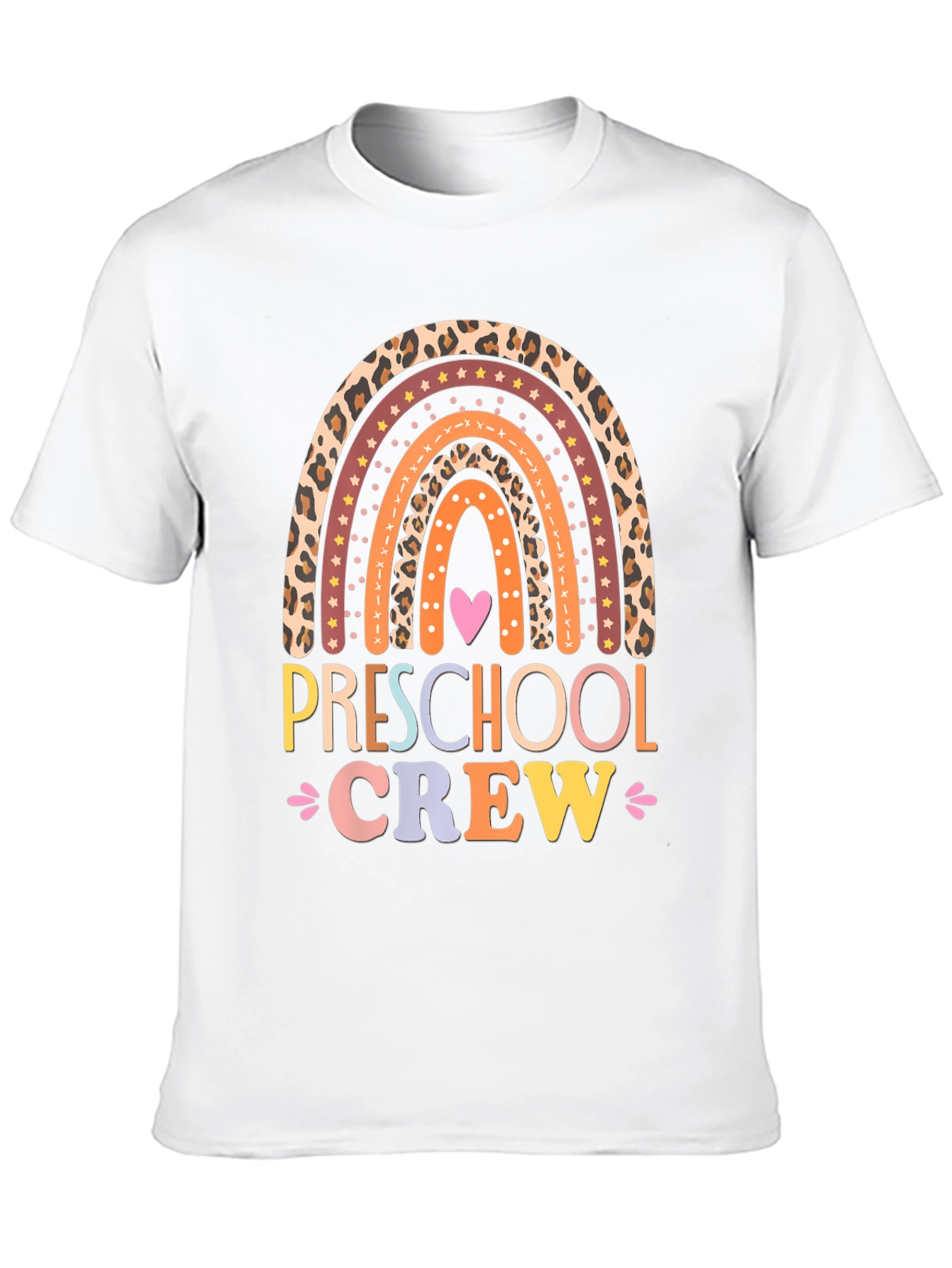 Preschool Crew Rainbow Graphic Tee